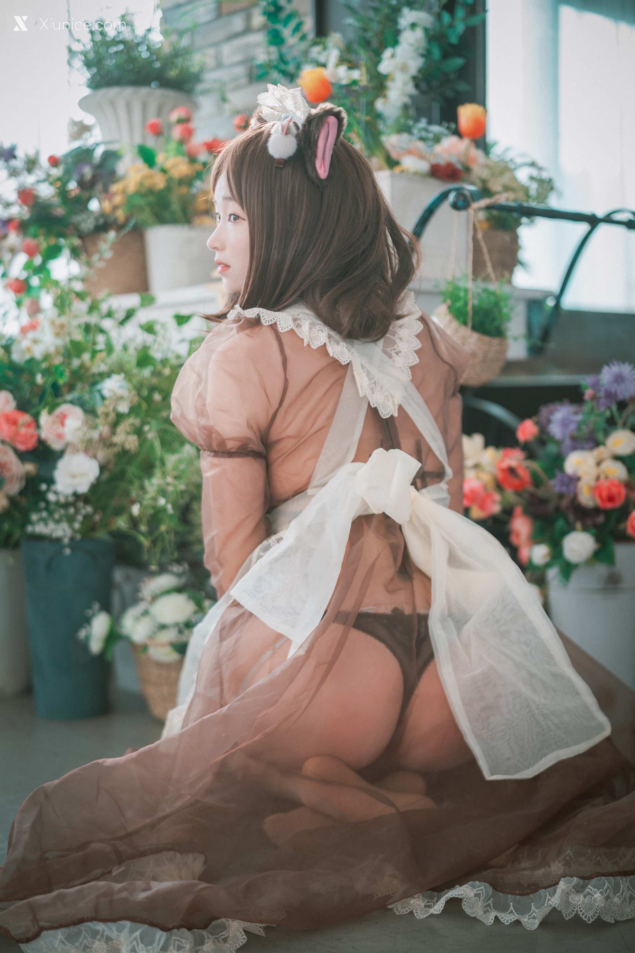 DJAWA Photo – Bambi (밤비) – Pure Marron (Maid) 第42张