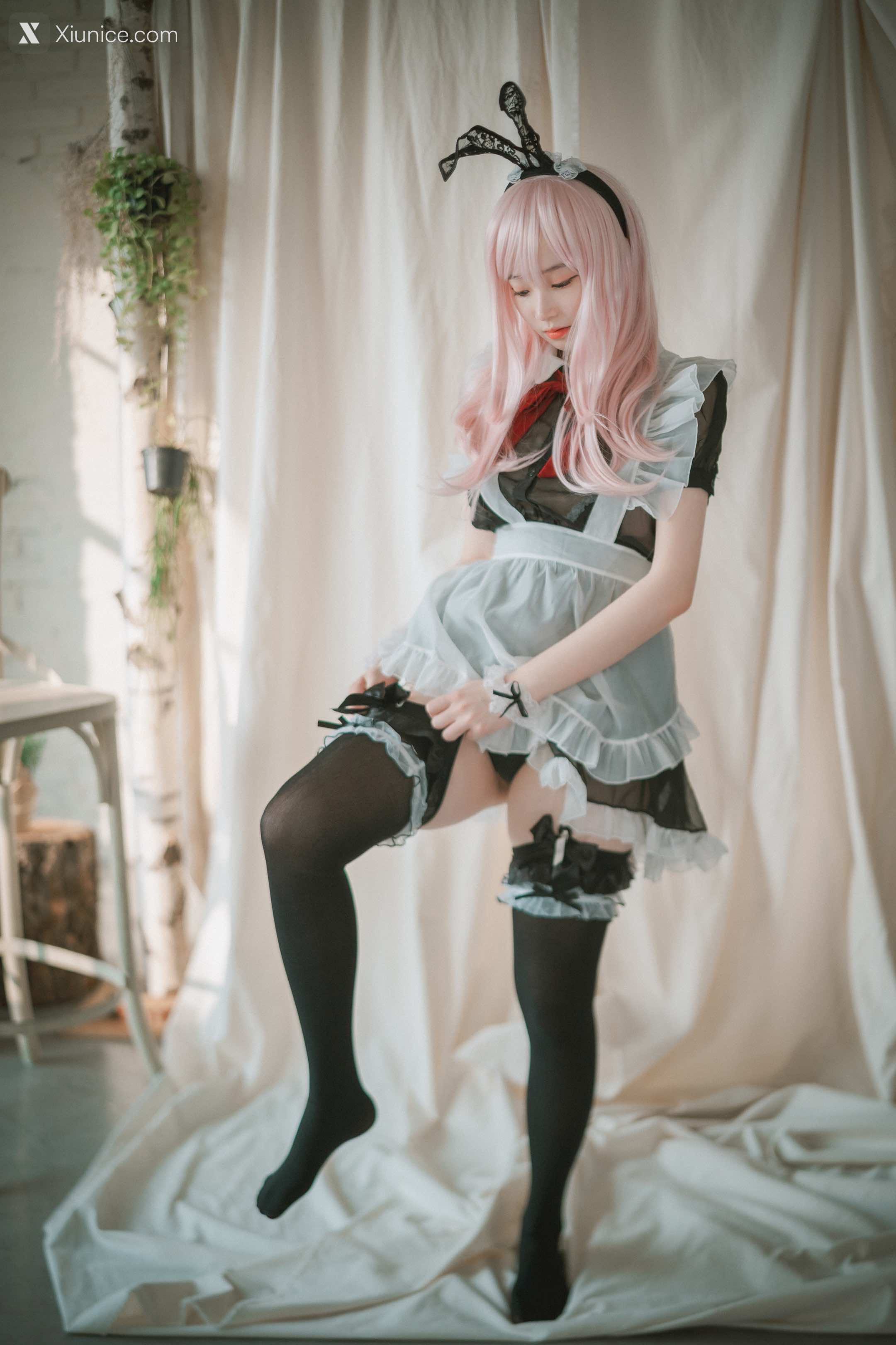 DJAWA Photo – Bambi (밤비) – Sheer Bunny Maid 第11张