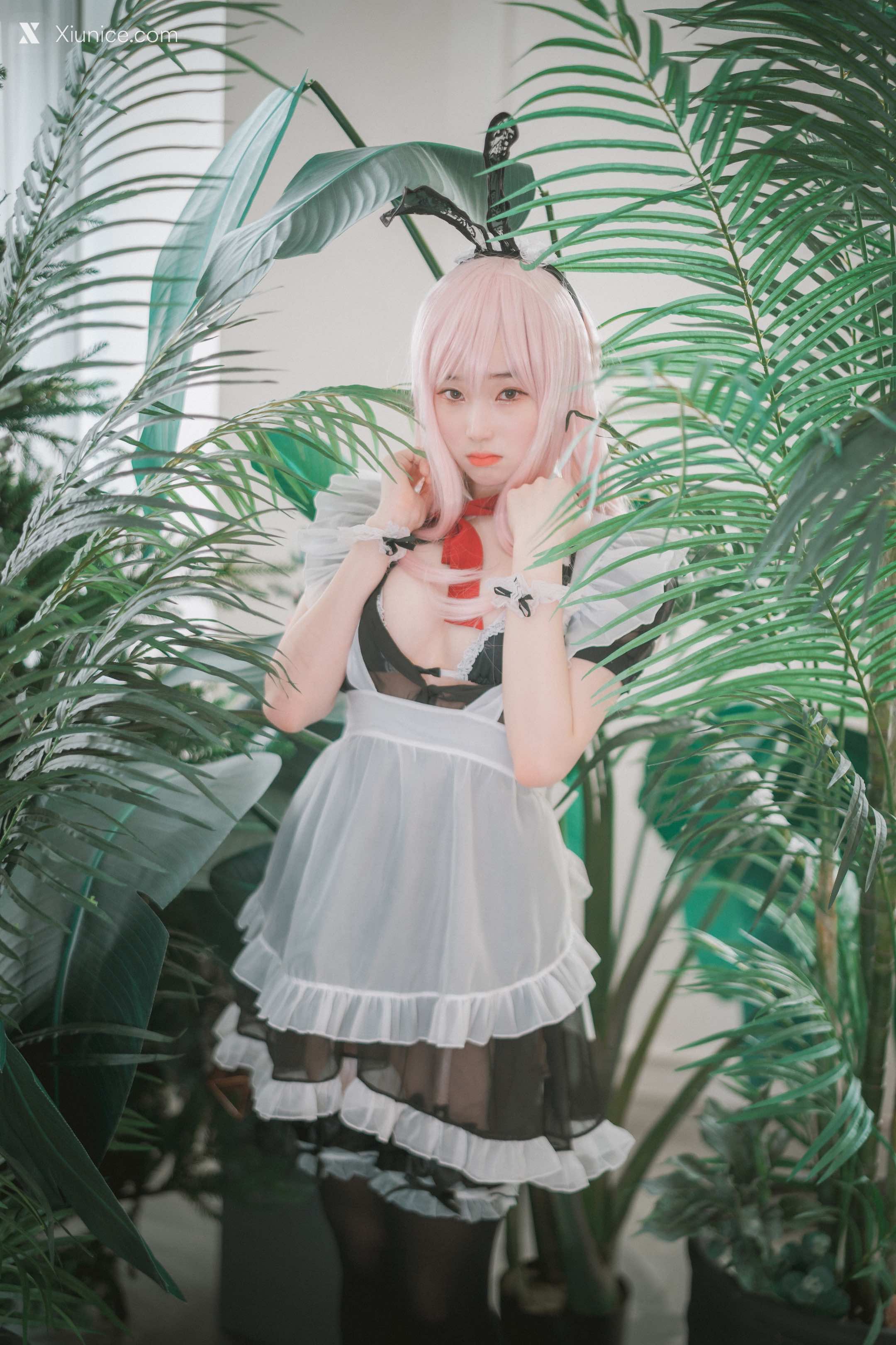 DJAWA Photo – Bambi (밤비) – Sheer Bunny Maid 第28张
