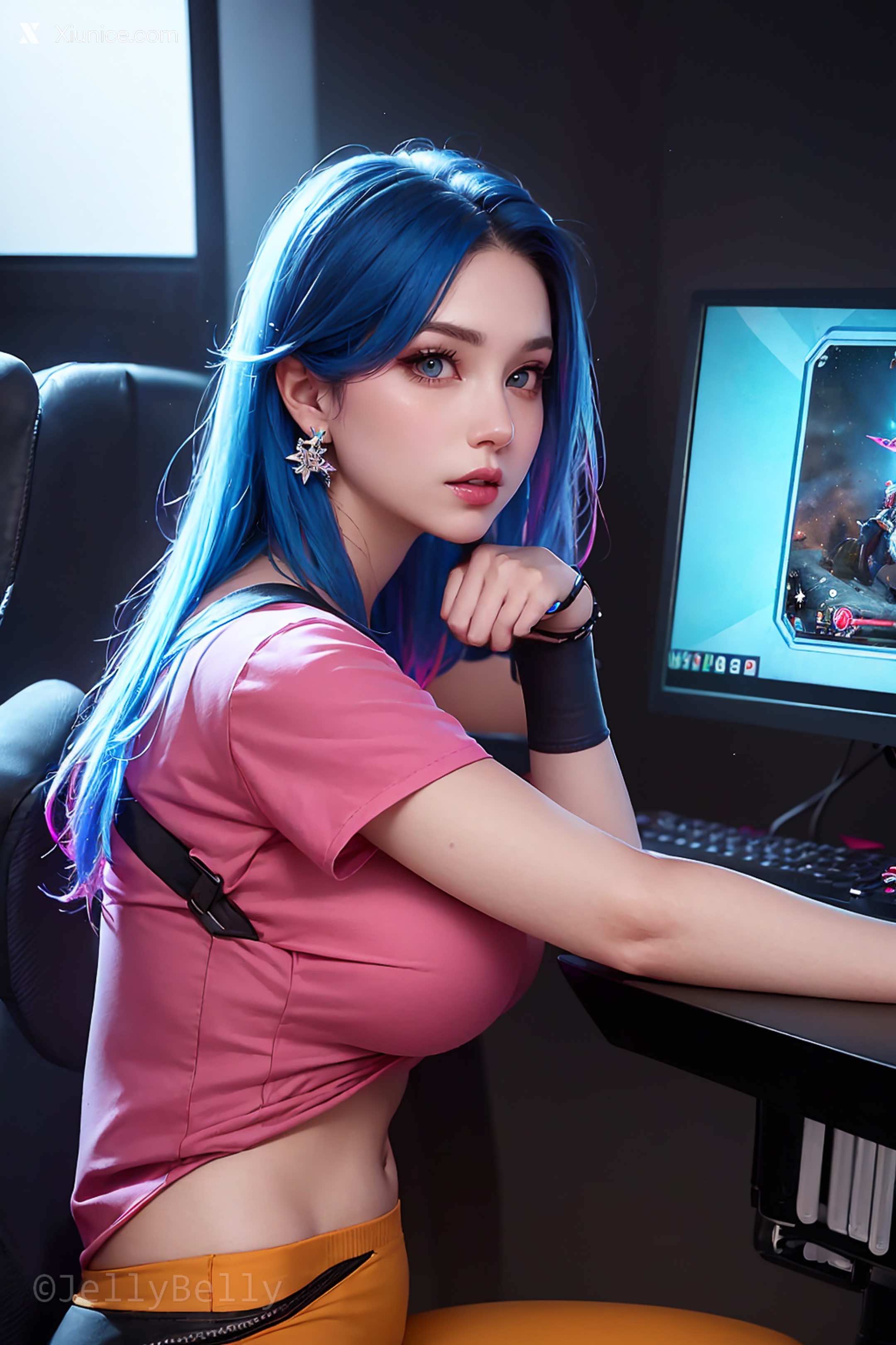 AI Girl – JellyBelly作品 – 電競少女 第1张