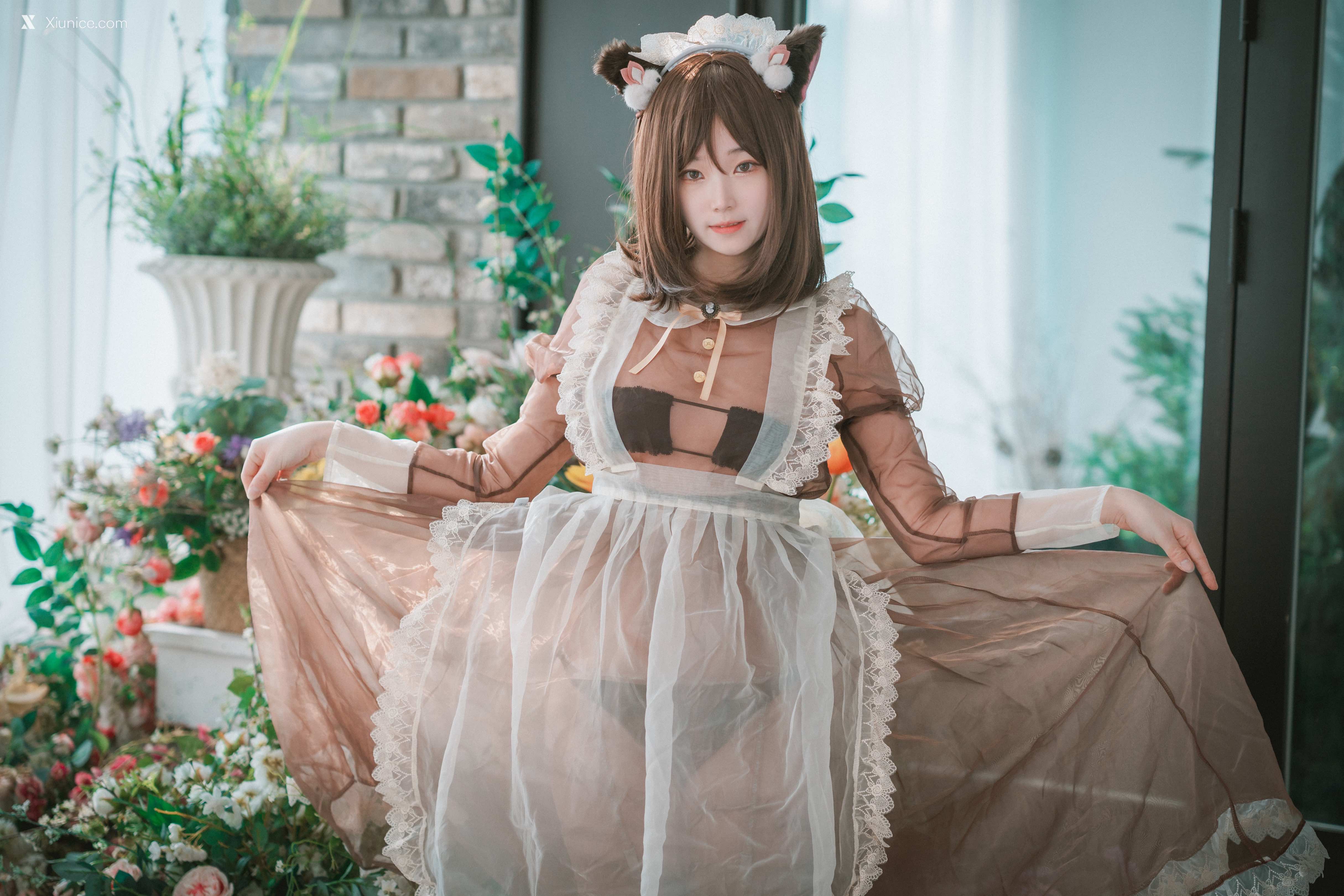DJAWA Photo – Bambi (밤비) – Pure Marron (Maid) 第32张