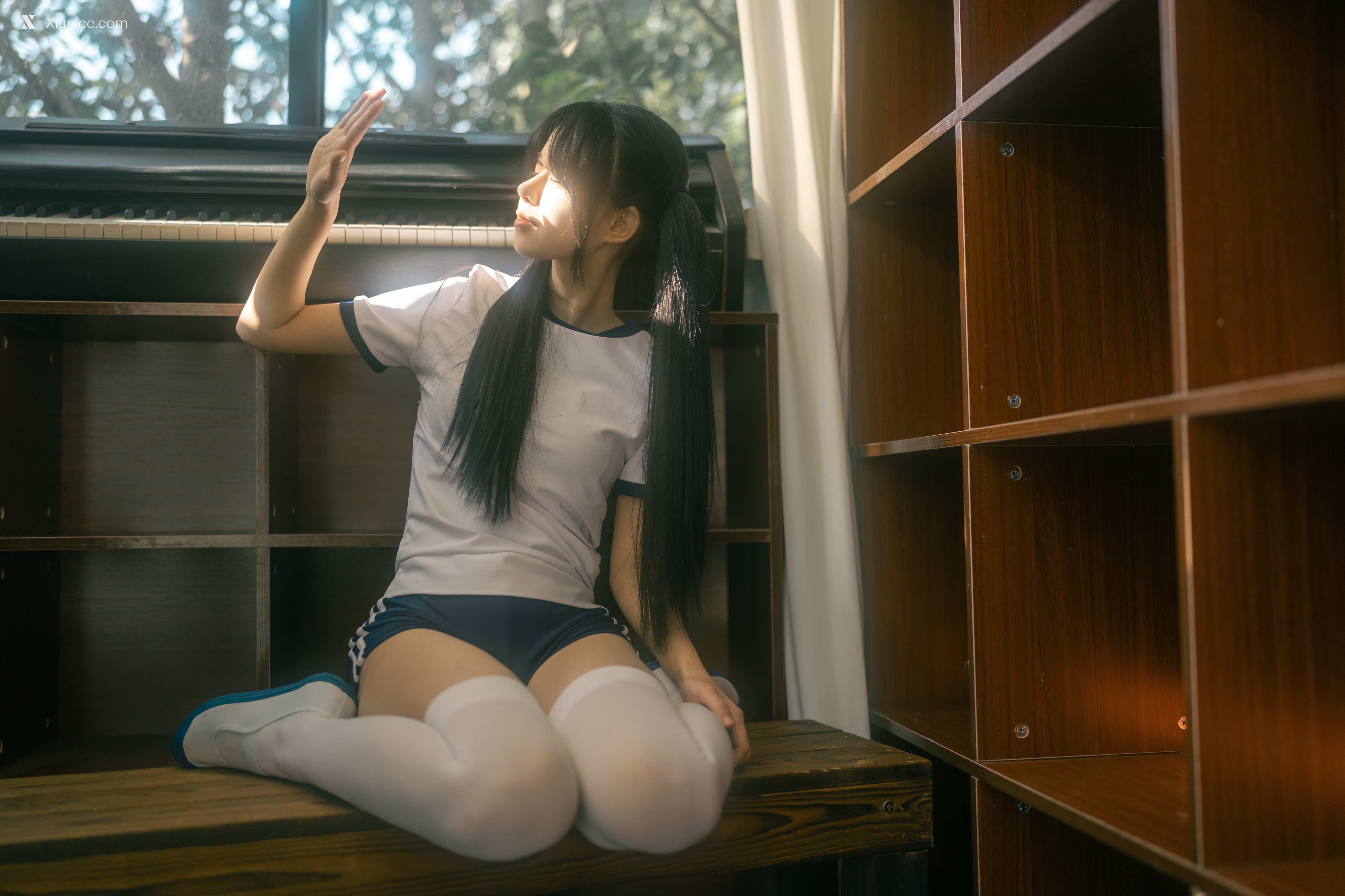 Coser@rua阮阮 – rua阮阮 – 春の更衣室-体操服 第44张