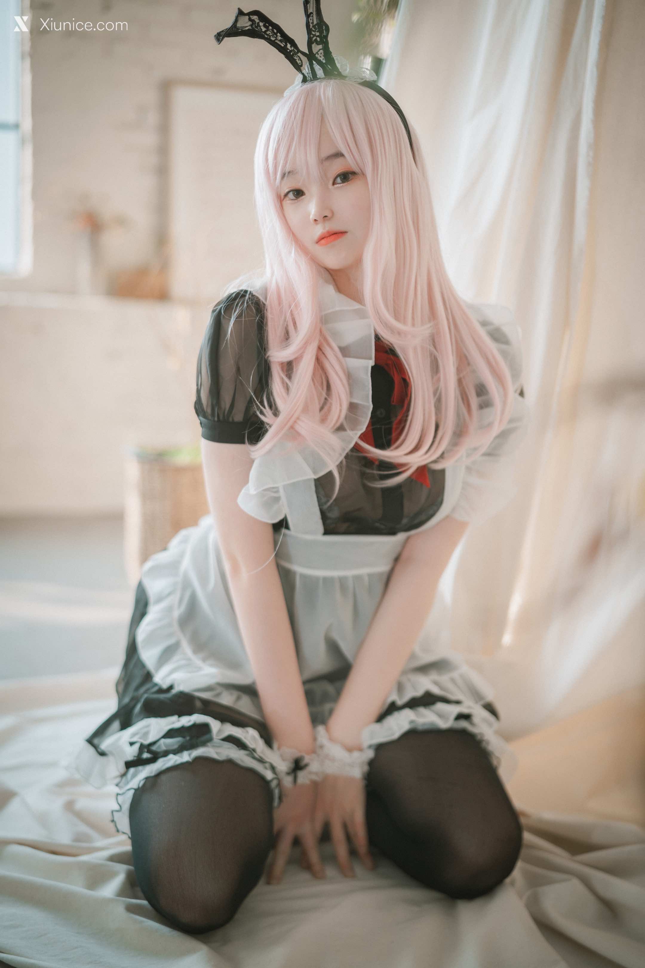 DJAWA Photo – Bambi (밤비) – Sheer Bunny Maid 第15张