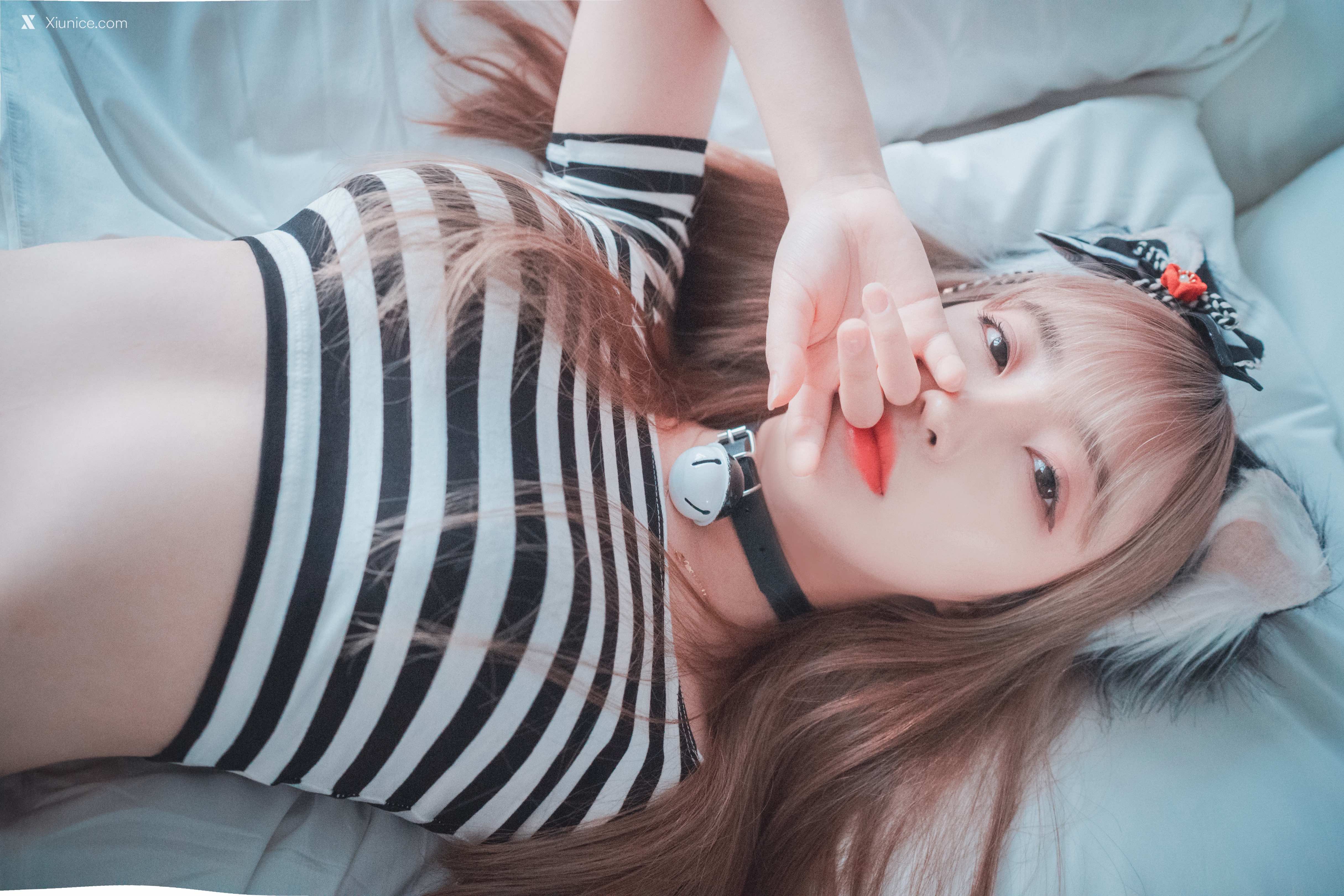 DJAWA Photo – HaNari (하나리) – Catgirl in Stripes 第69张