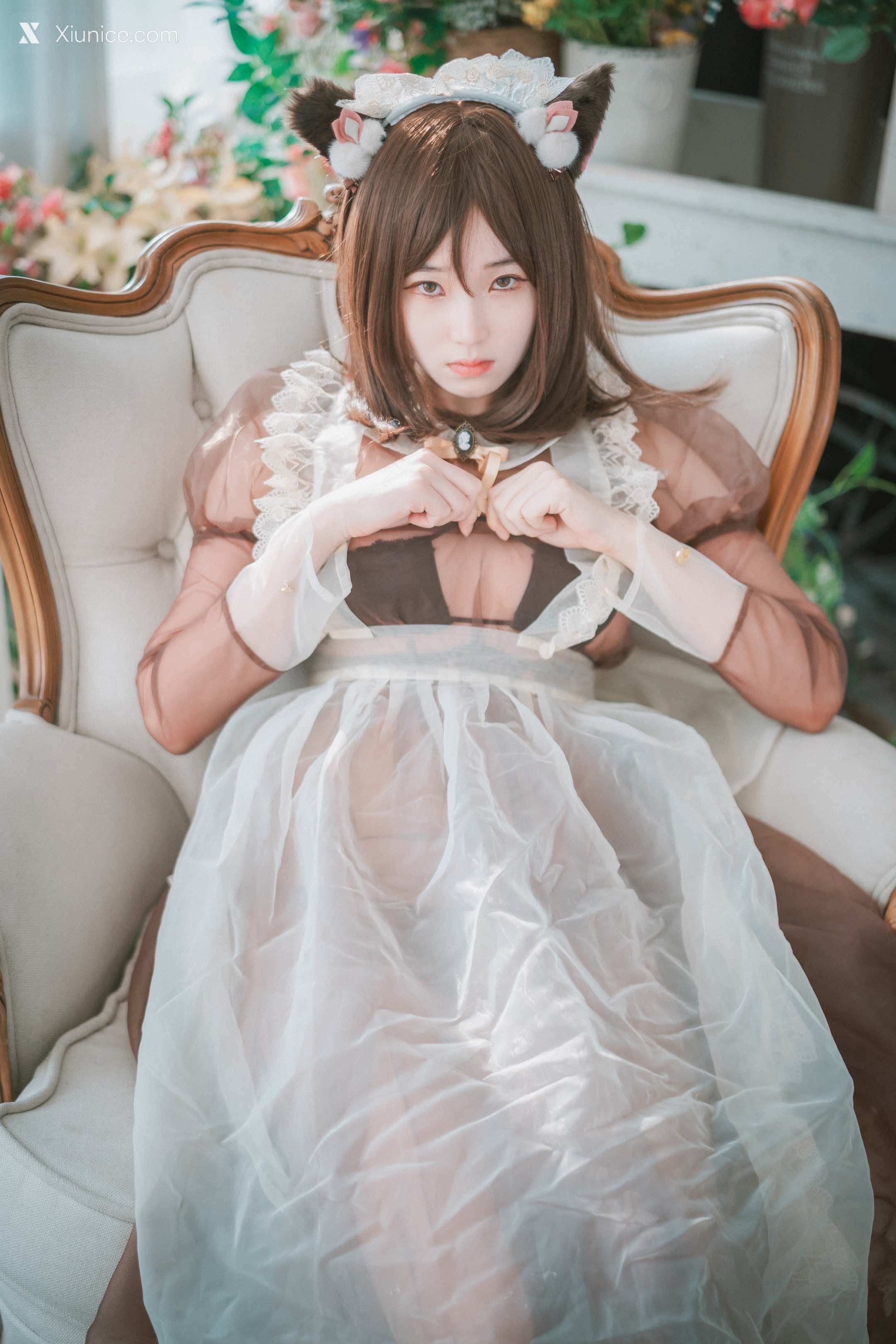 DJAWA Photo – Bambi (밤비) – Pure Marron (Maid) 第9张