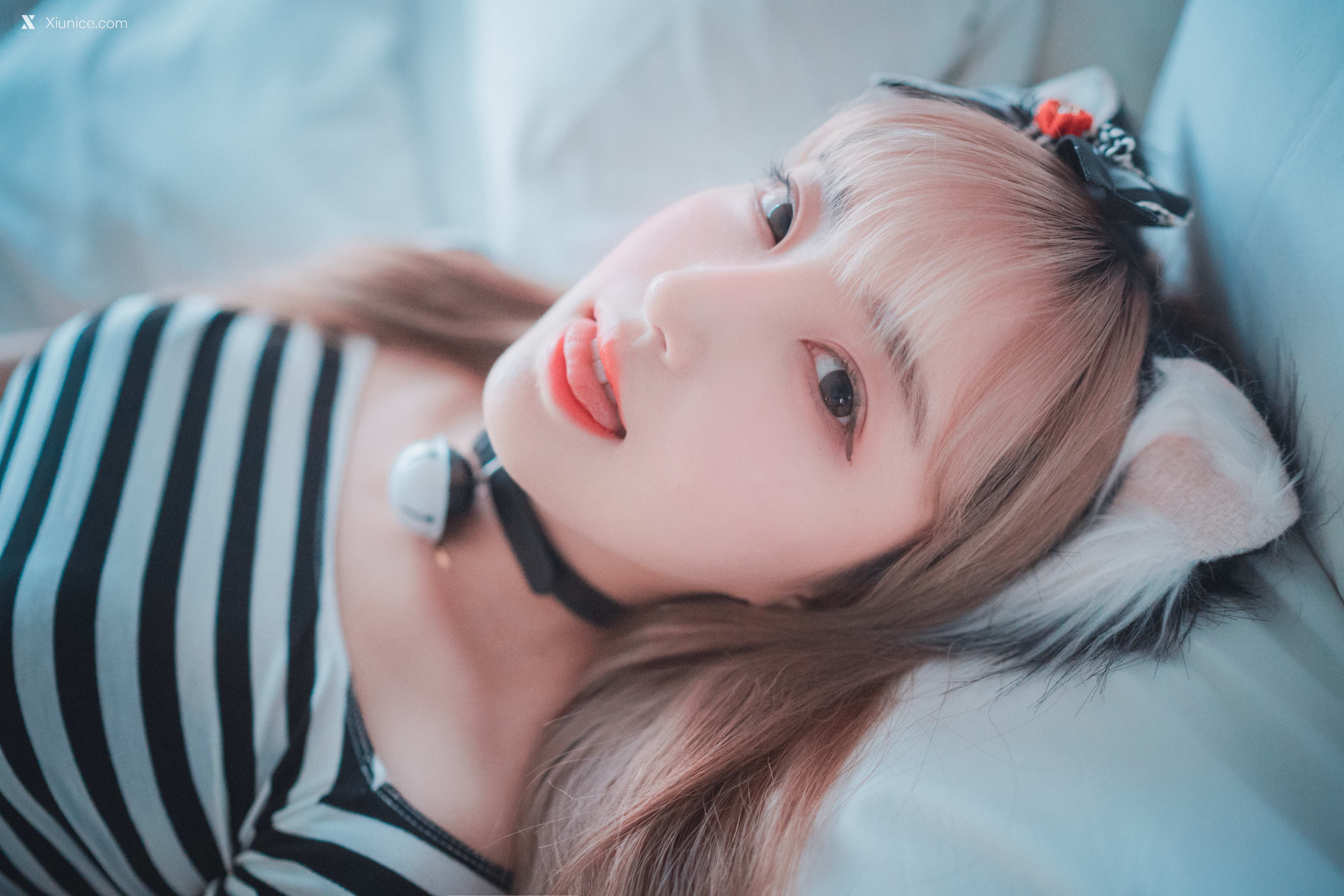DJAWA Photo – HaNari (하나리) – Catgirl in Stripes 第83张