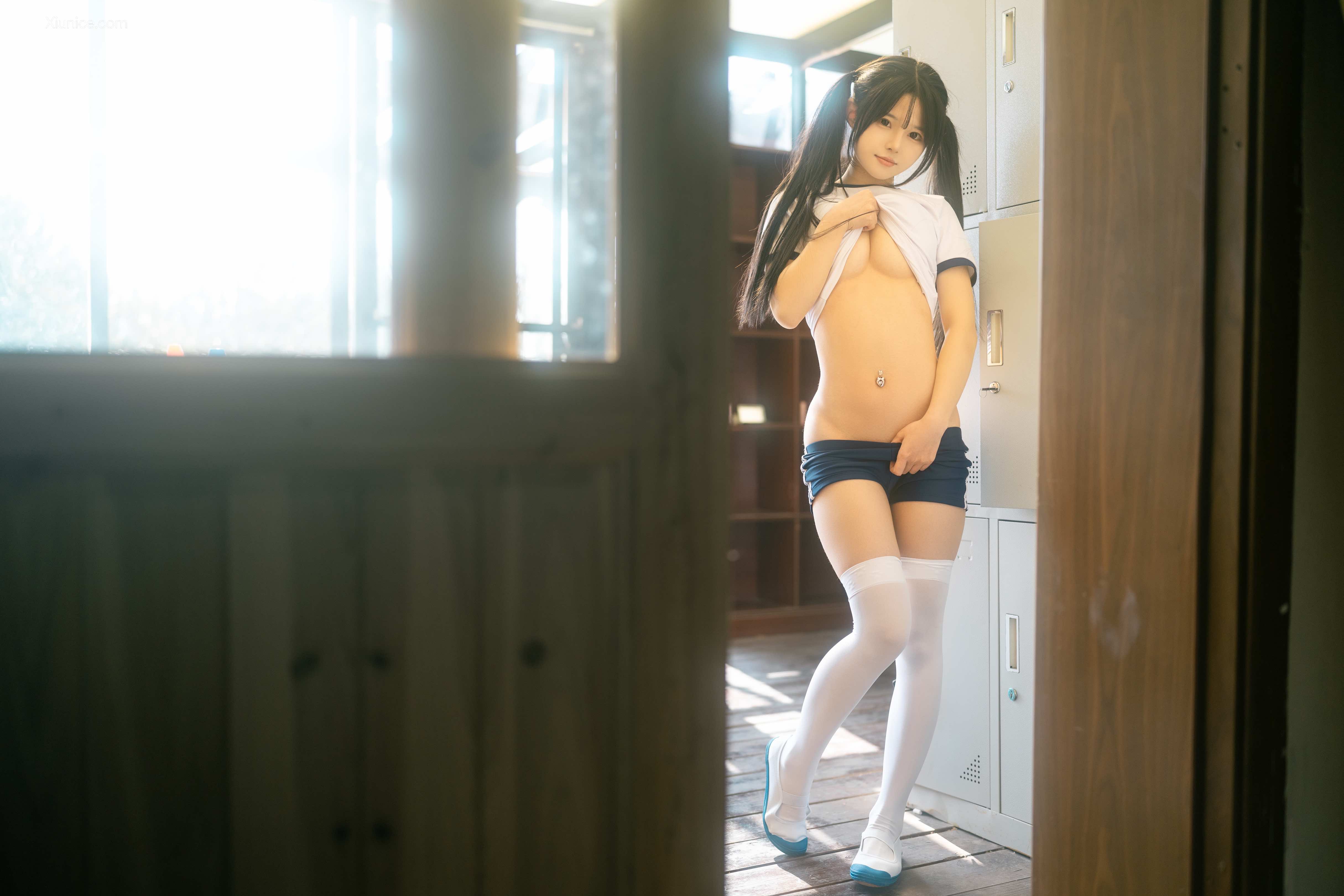Coser@rua阮阮 – rua阮阮 – 春の更衣室-体操服 第14张
