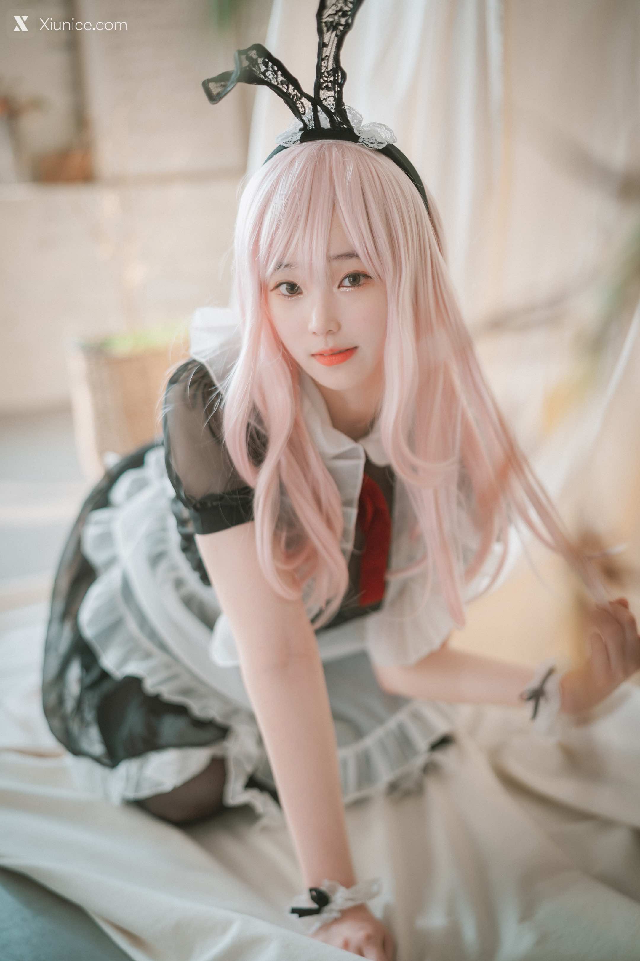 DJAWA Photo – Bambi (밤비) – Sheer Bunny Maid 第14张