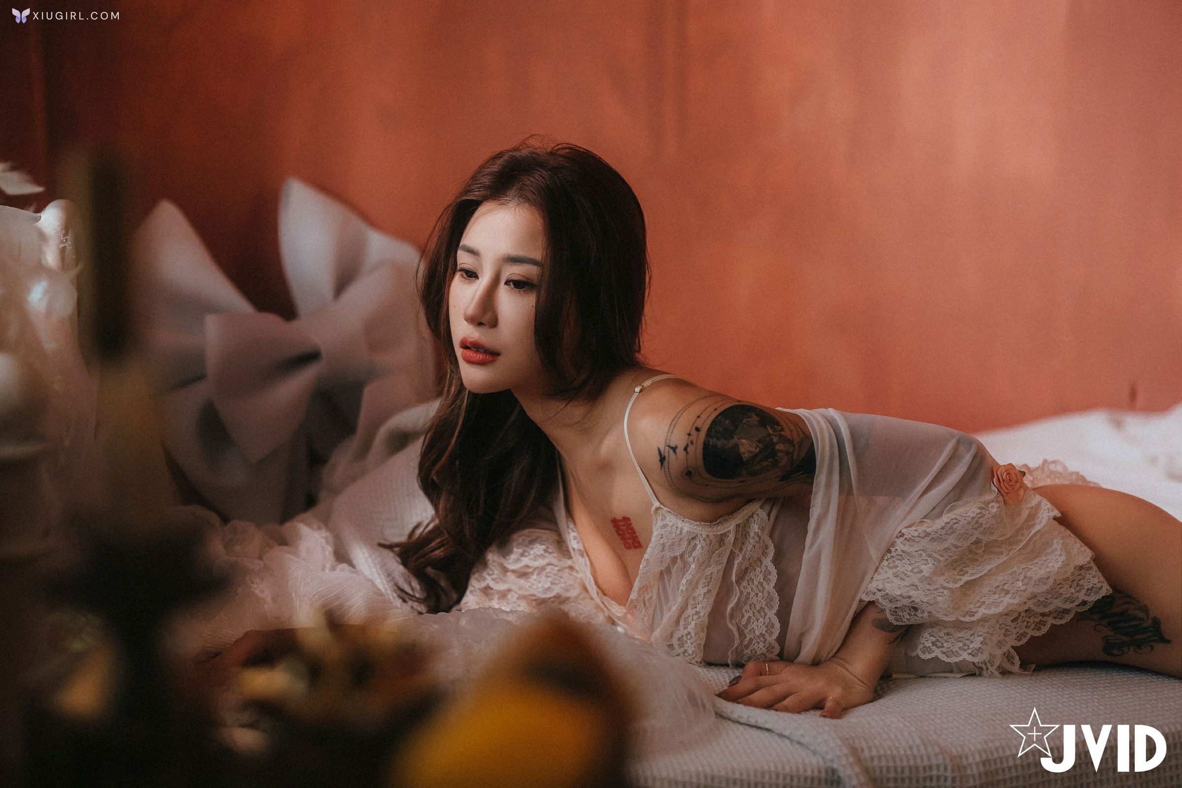 JVID Lara 雙囍 – 獨留的時光 與雙囍纏綿在浪漫花房的情緒與身體交流 第132张