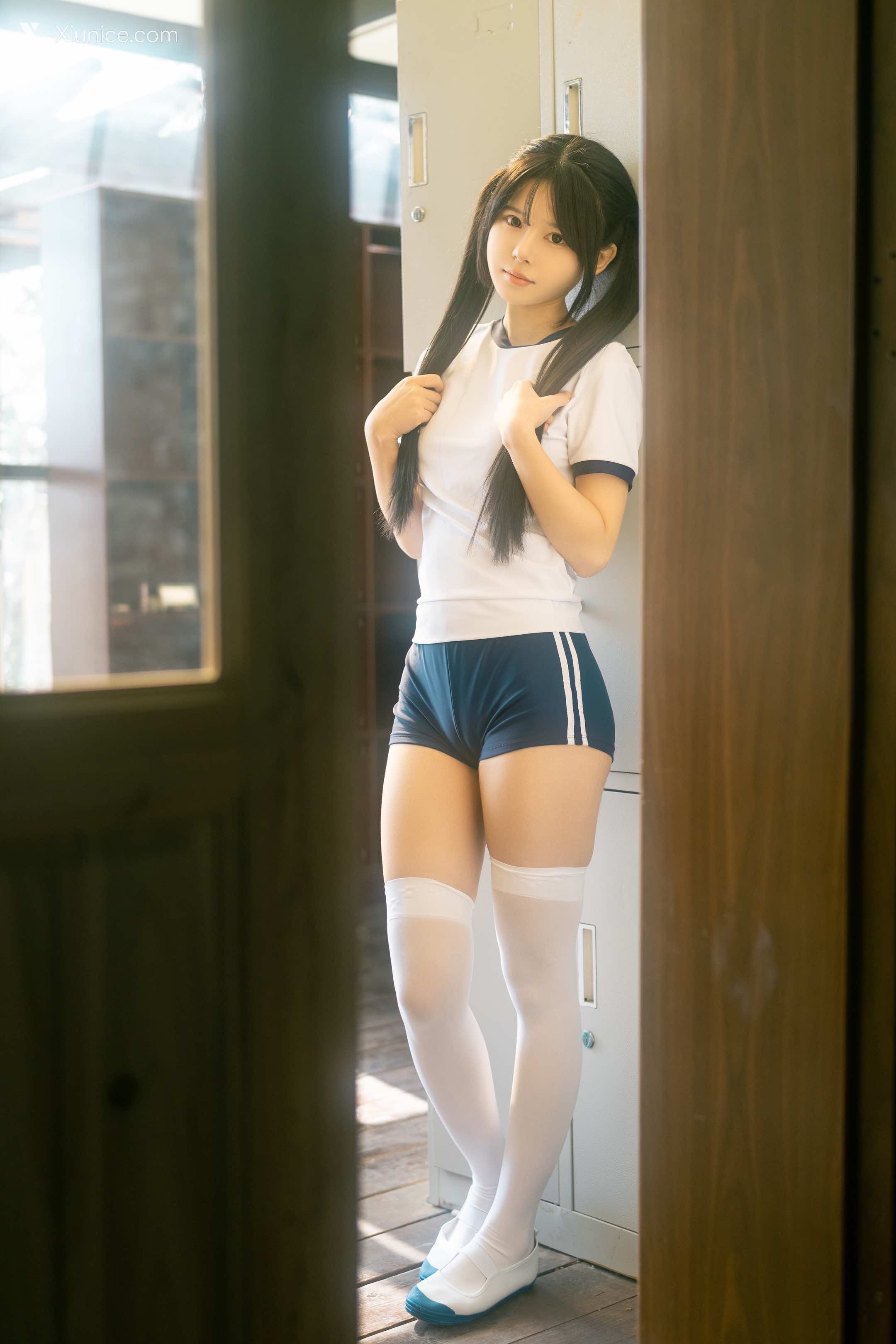 Coser@rua阮阮 – rua阮阮 – 春の更衣室-体操服 第4张