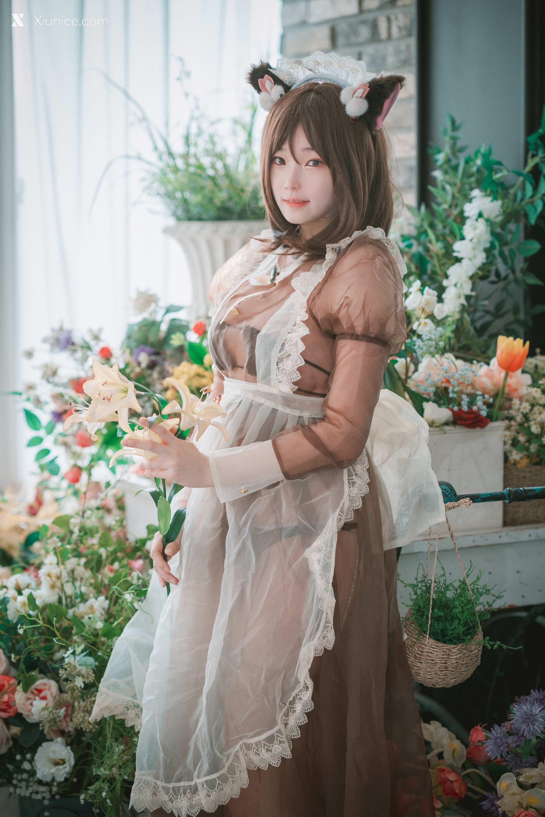DJAWA Photo – Bambi (밤비) – Pure Marron (Maid) 第31张
