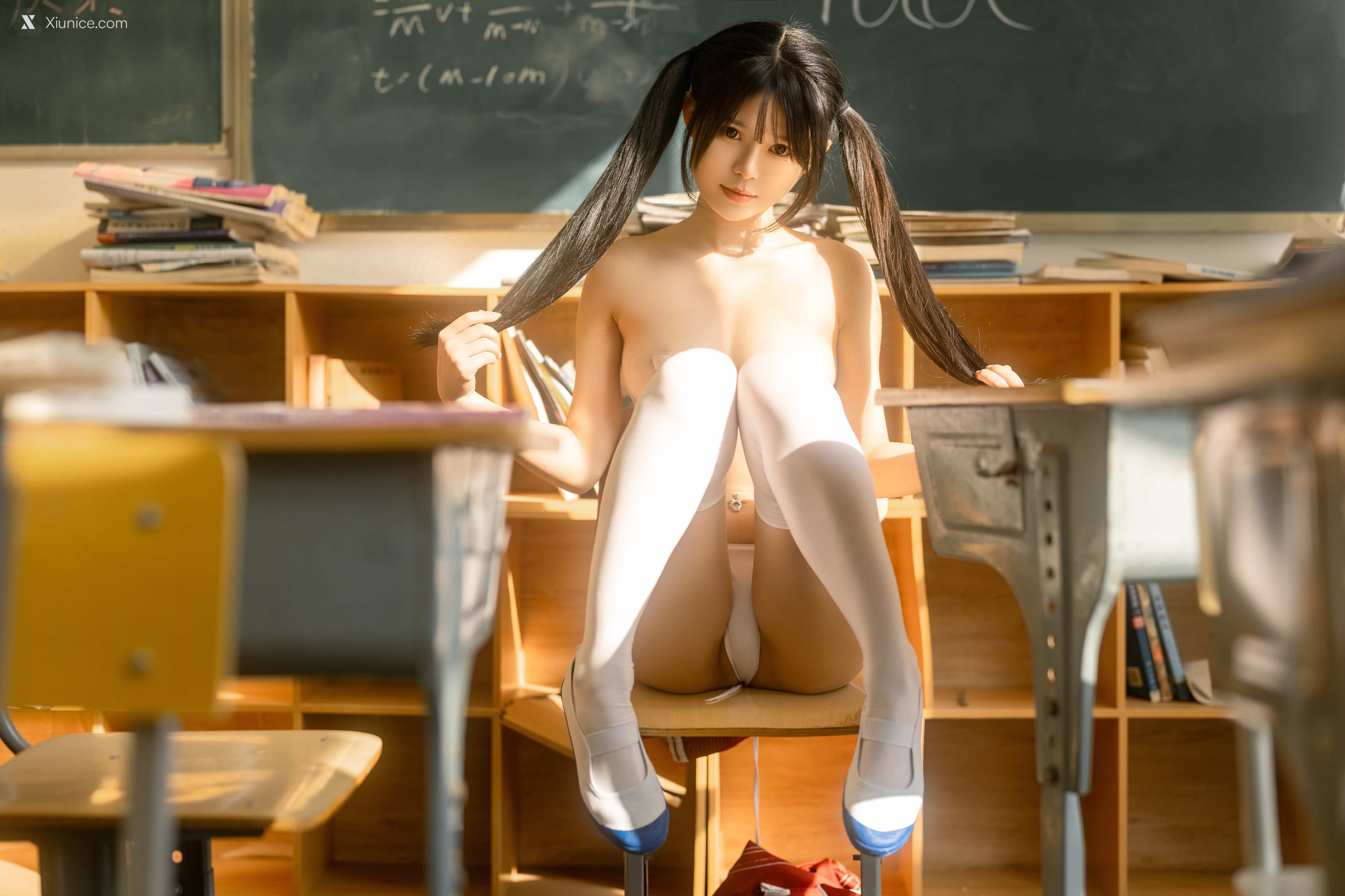 Coser@rua阮阮 – rua阮阮 – 课间阳光-红色校服 第33张