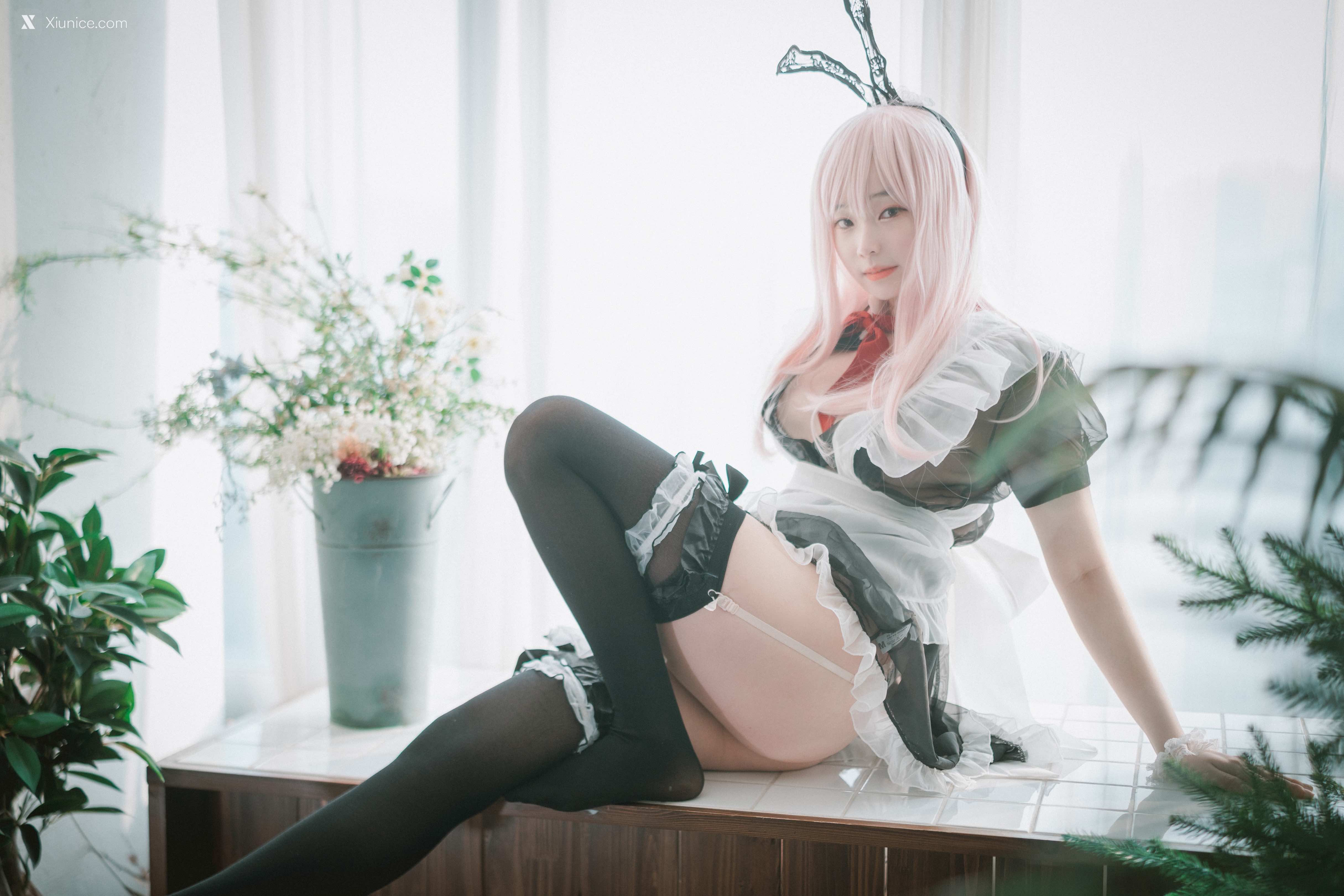 DJAWA Photo – Bambi (밤비) – Sheer Bunny Maid 第35张
