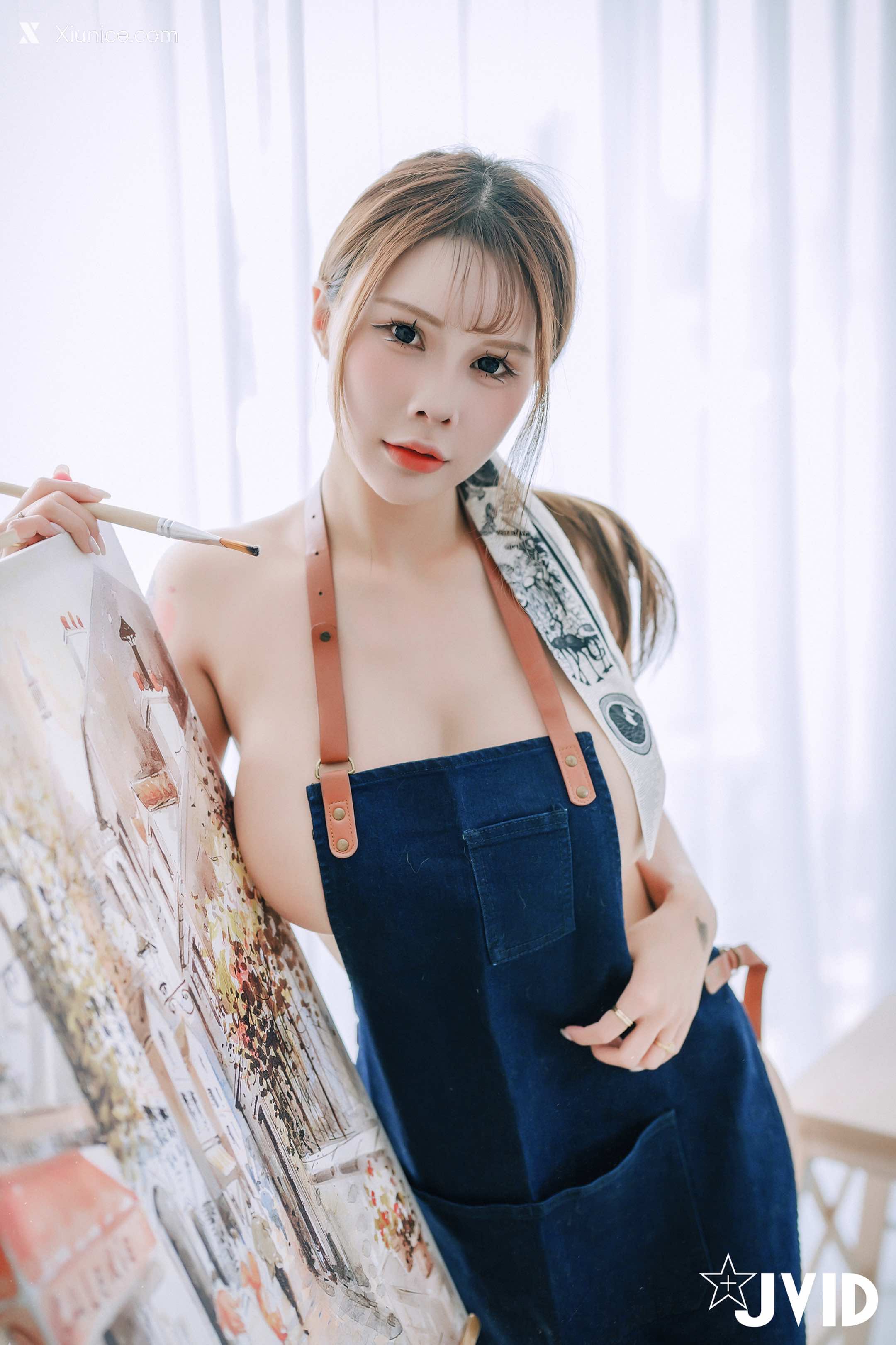 JVID – 艾妃 – 一手無法掌握「I級核彈」艾妃’ 禽色繪師の巨汝誘惑 第60张