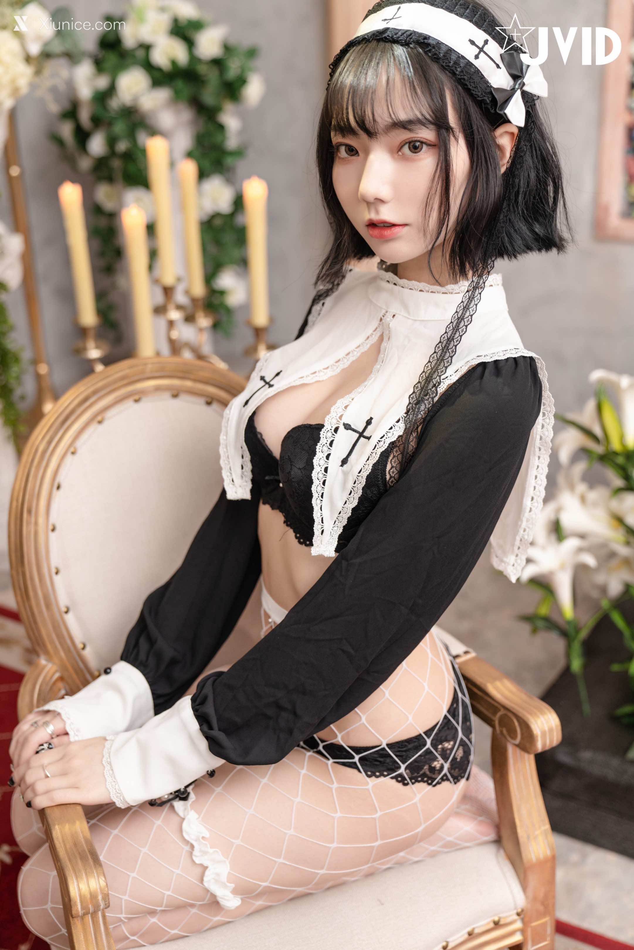 JVID – 啾啾 – 甜美小修女啾啾深夜獨自在禮堂釋放人的慾望 第50张
