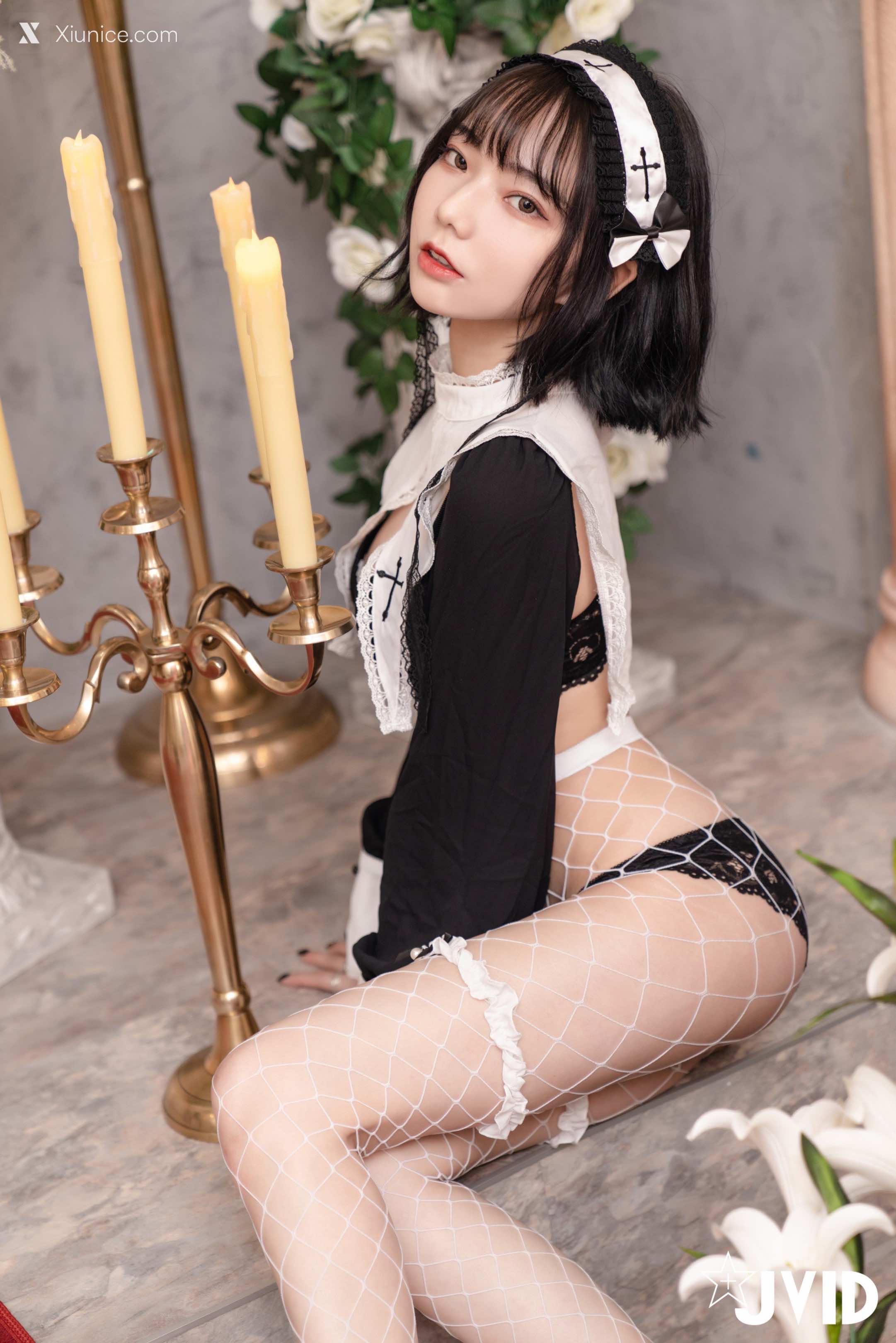 JVID – 啾啾 – 甜美小修女啾啾深夜獨自在禮堂釋放人的慾望 第91张