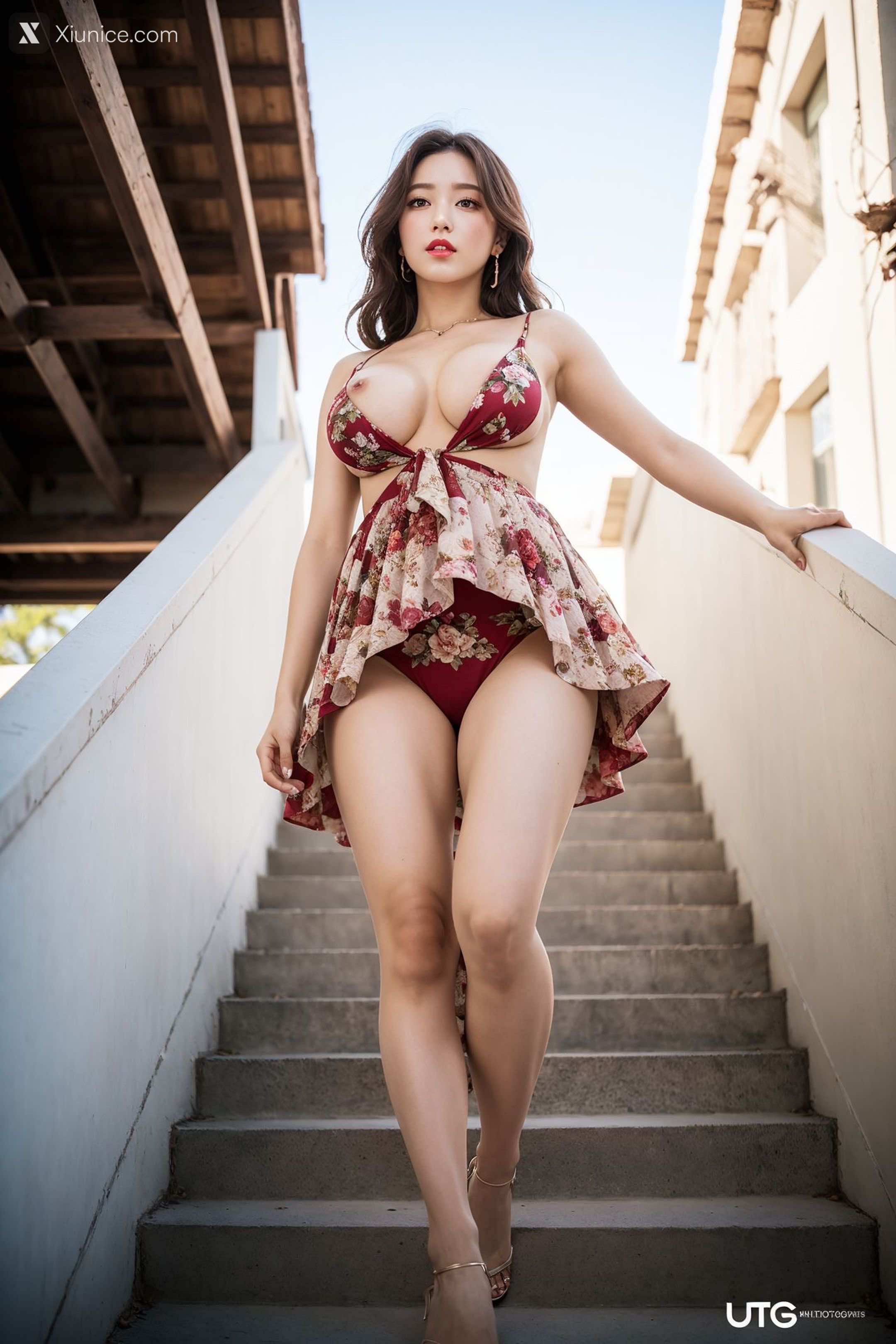 AI Girl – kaiysx作品 – Sexy floral skirt 第43张
