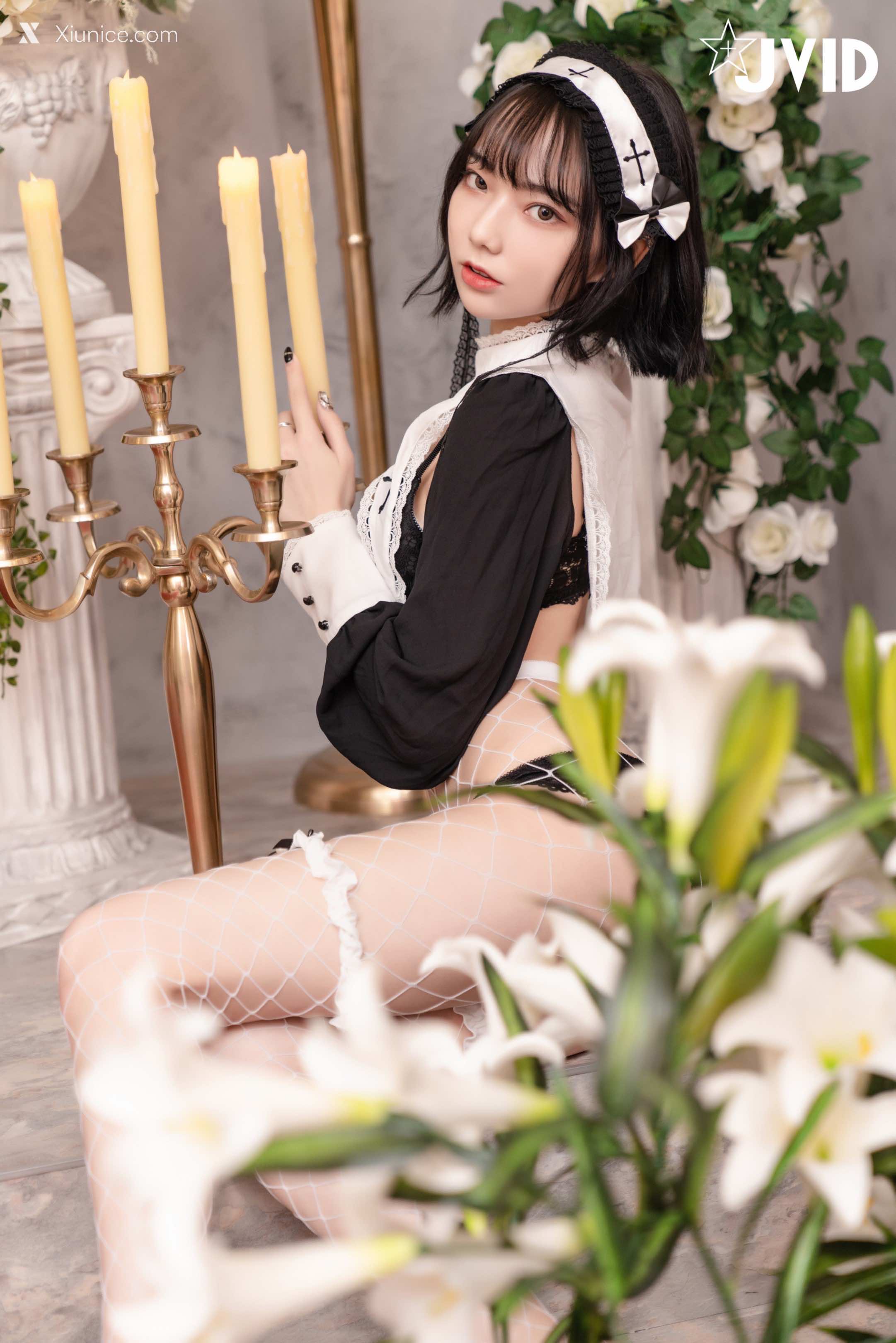 JVID – 啾啾 – 甜美小修女啾啾深夜獨自在禮堂釋放人的慾望 第14张