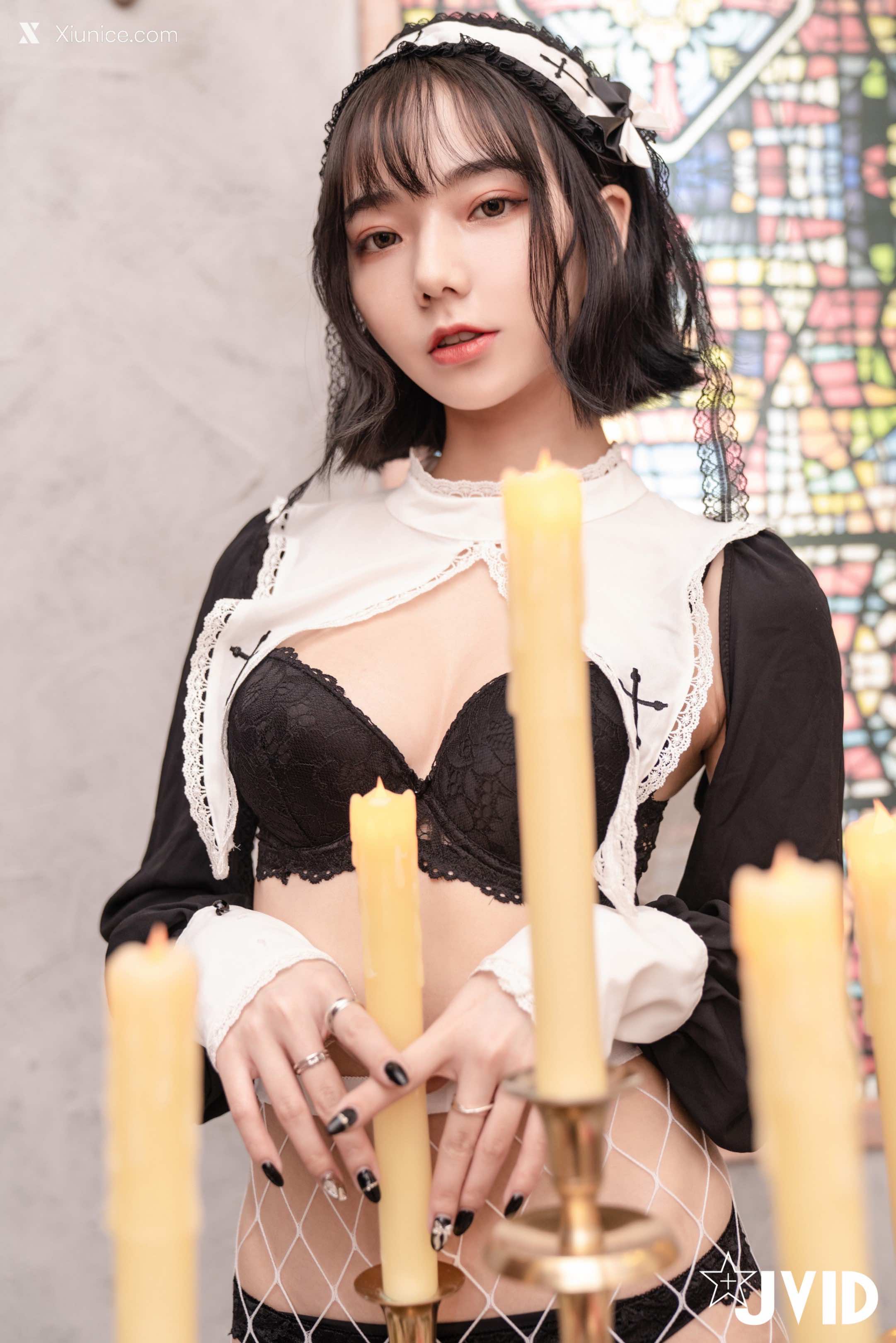 JVID – 啾啾 – 甜美小修女啾啾深夜獨自在禮堂釋放人的慾望 第72张