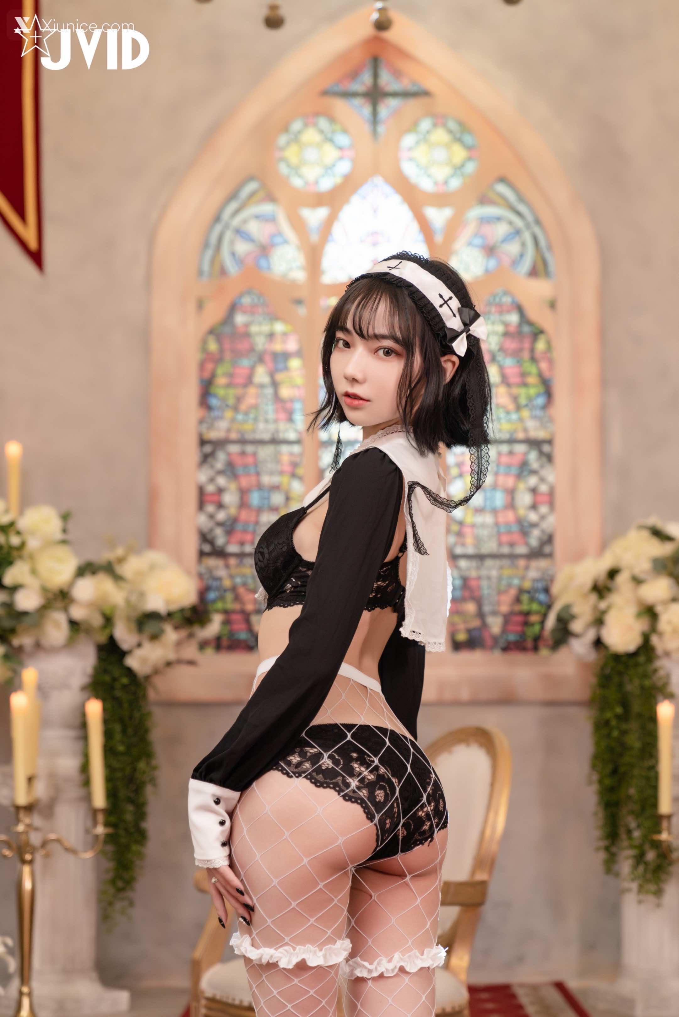 JVID – 啾啾 – 甜美小修女啾啾深夜獨自在禮堂釋放人的慾望 第41张