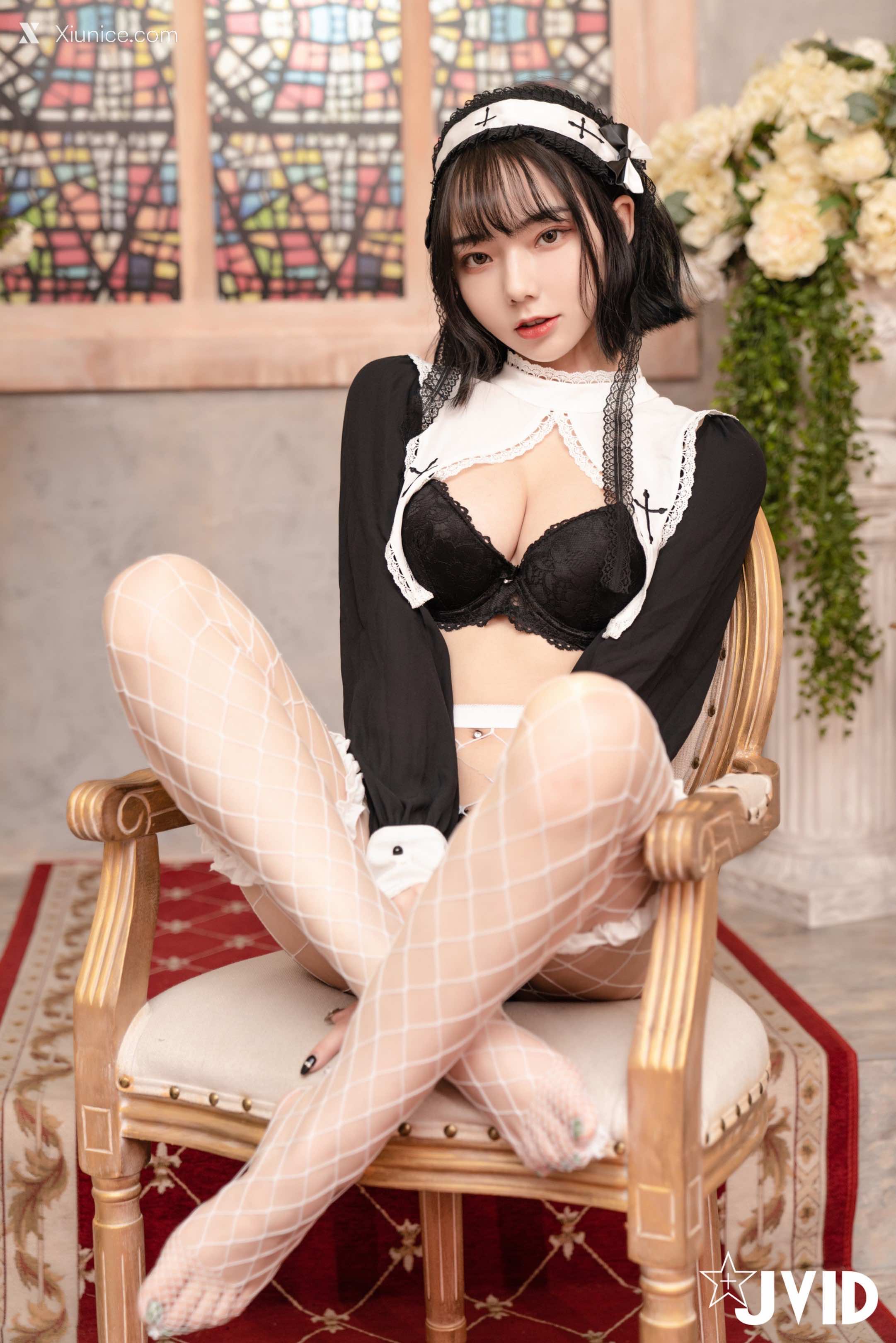 JVID – 啾啾 – 甜美小修女啾啾深夜獨自在禮堂釋放人的慾望 第28张
