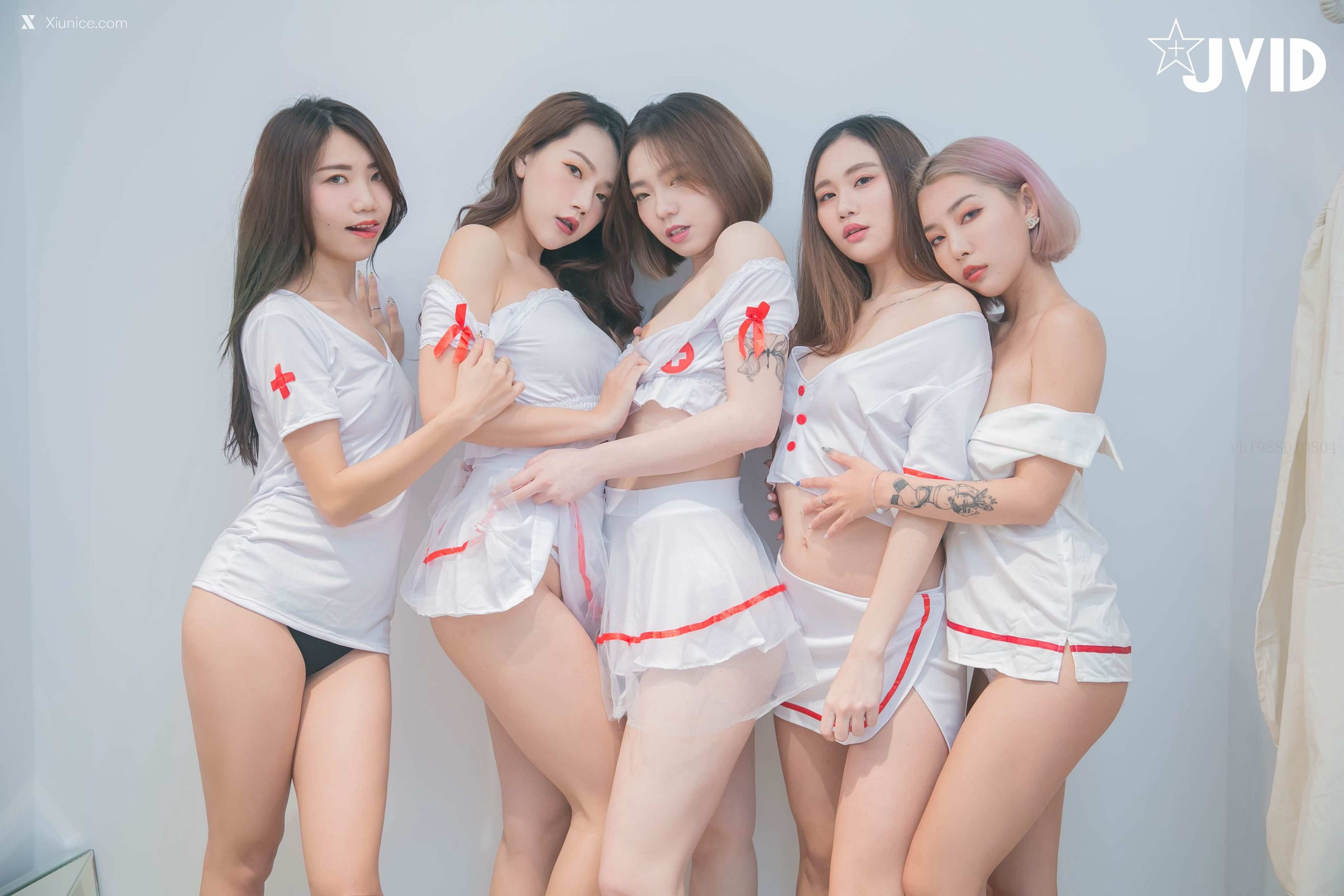 JVID – 罗颖 & 伊芙蝶 & 雅婕 & 黎星若 & 昆娜 – 夜勤病院集中性爱诊疗室 第92张