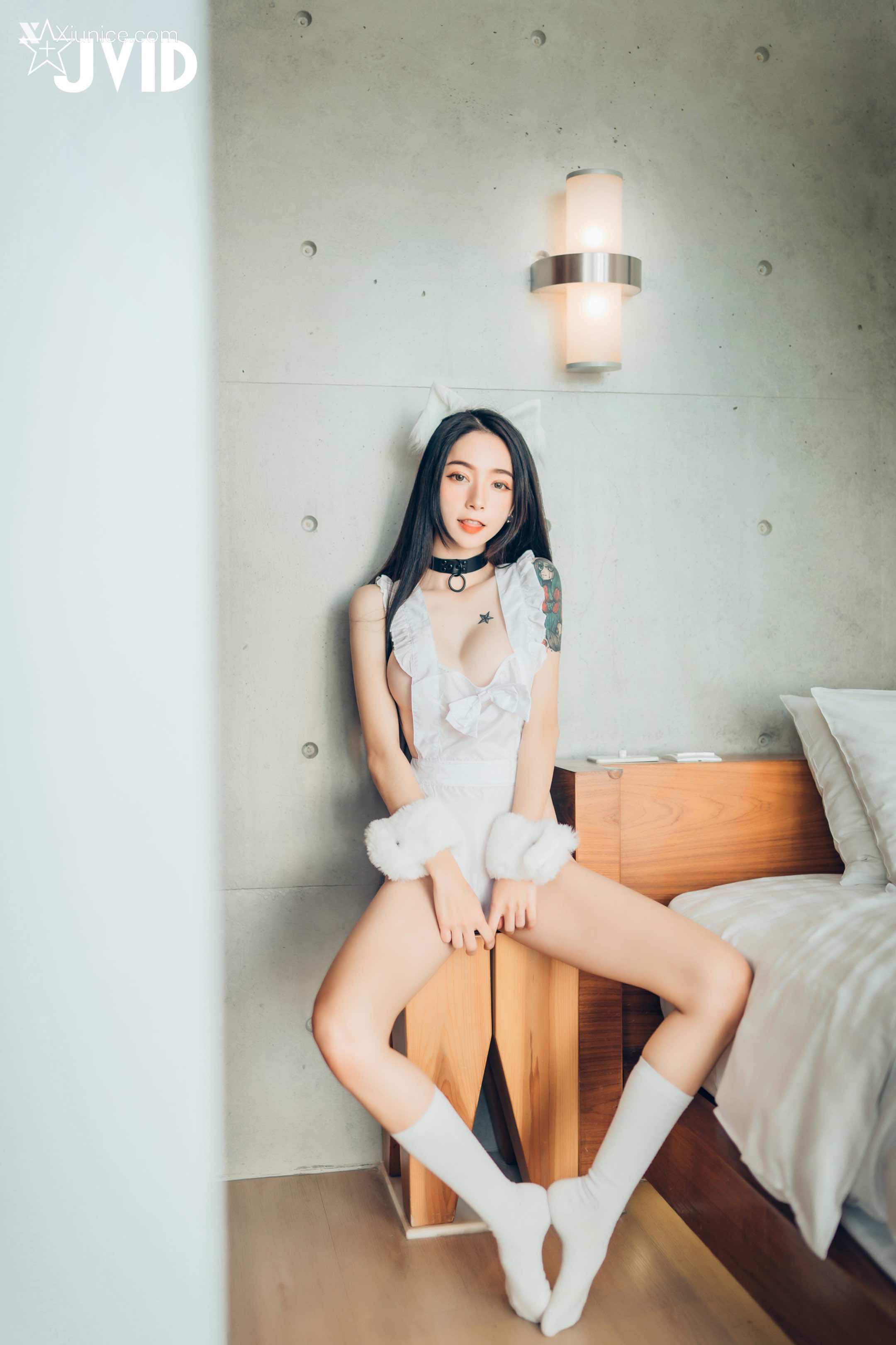 JVID – 飘飘 – 猫娘女友-全真空死库水女仆-足控-激凸透点 第77张