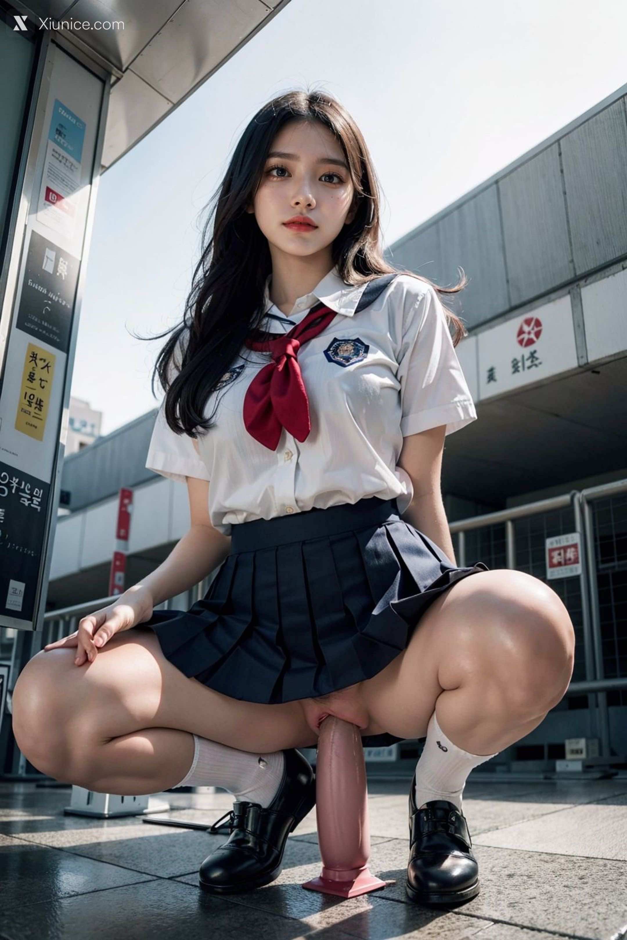 AI Girl – kaiysx作品 – Staircase voyeur 第75张