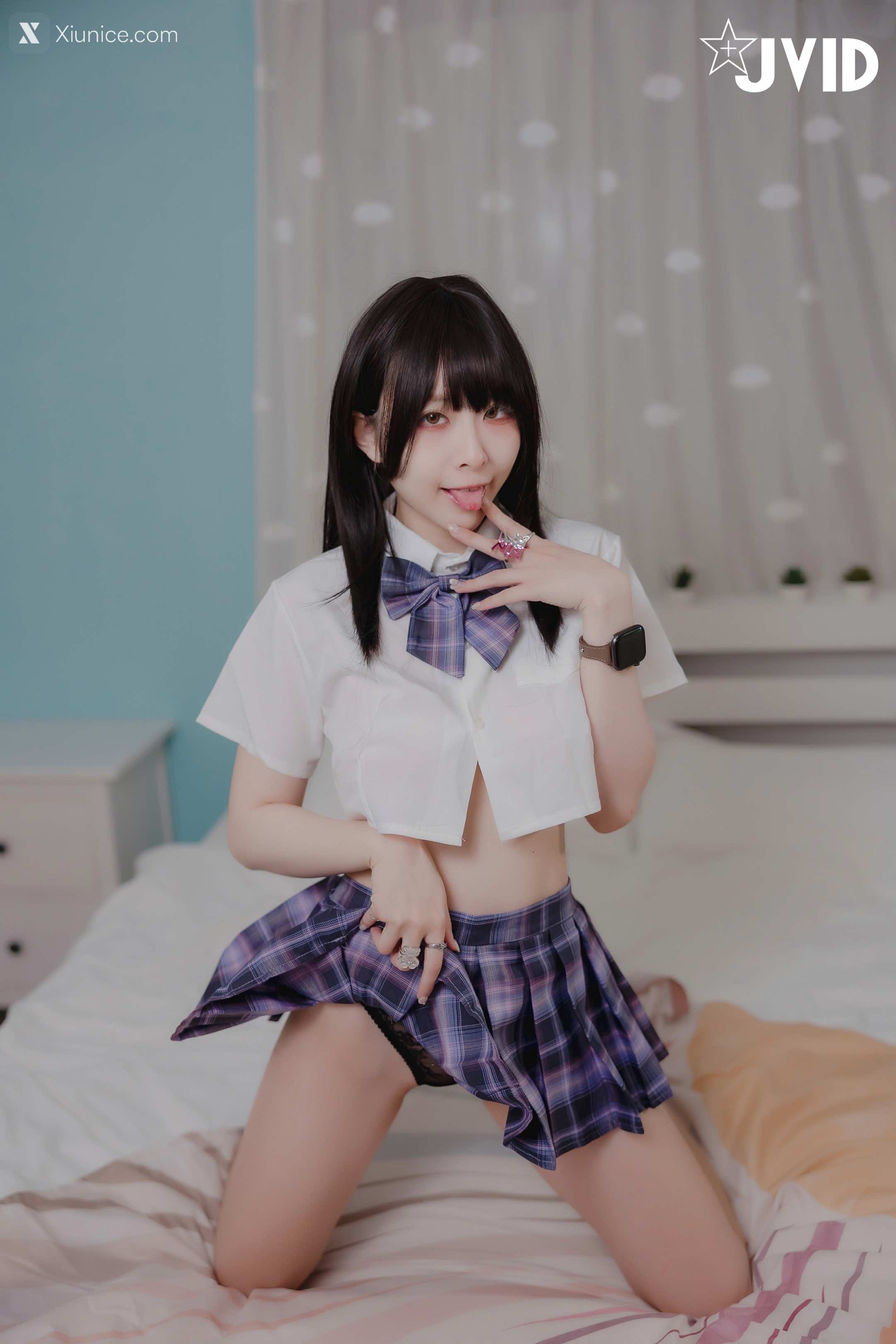 JVID – 黎菲兒 – 超狂真實32Icup學妹-看色色漫畫難解性慾-青春期少女情慾初開-邀約學長打電動互尬沒想到擦槍走火變成打炮切磋 第52张