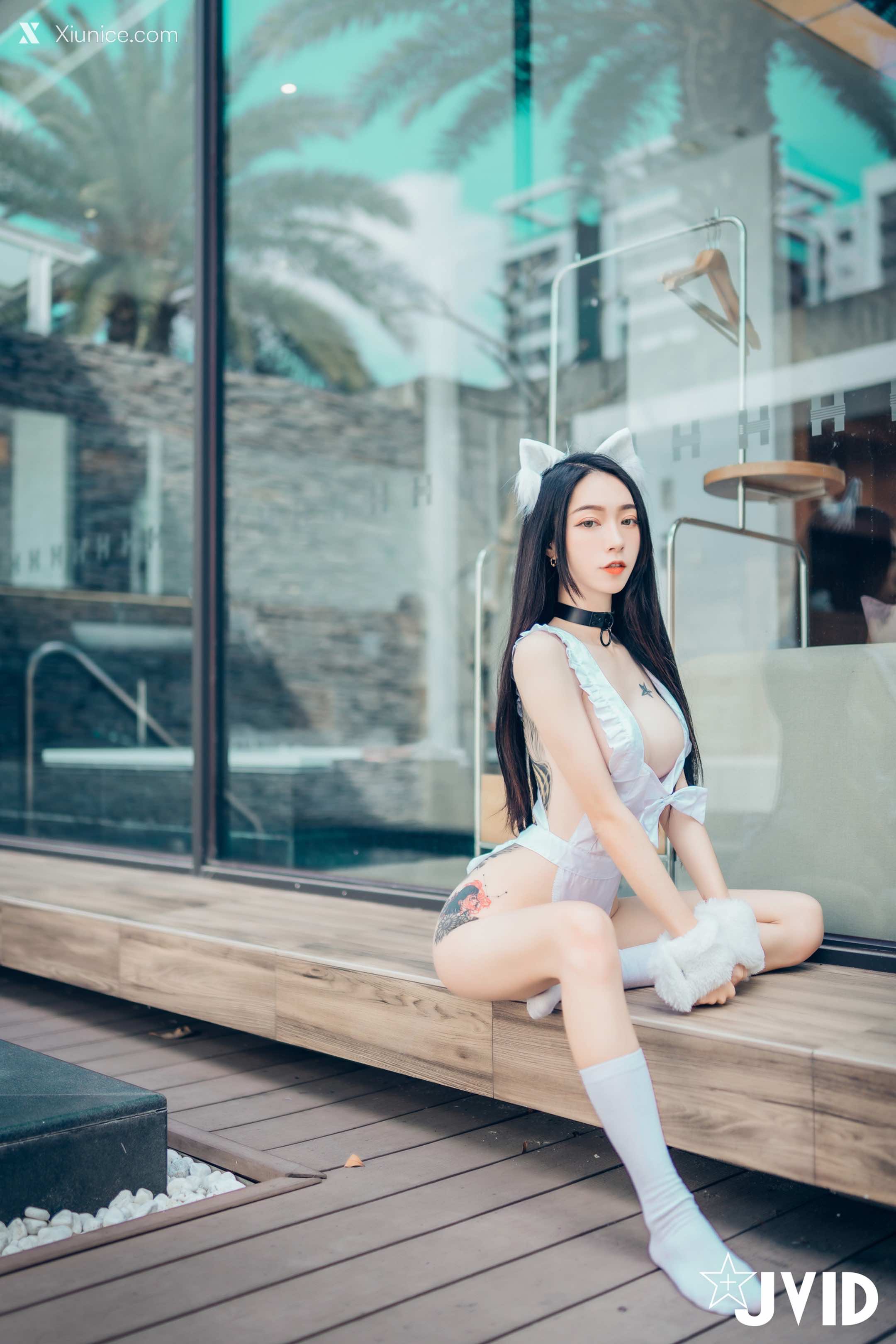 JVID – 飘飘 – 猫娘女友-全真空死库水女仆-足控-激凸透点 第47张
