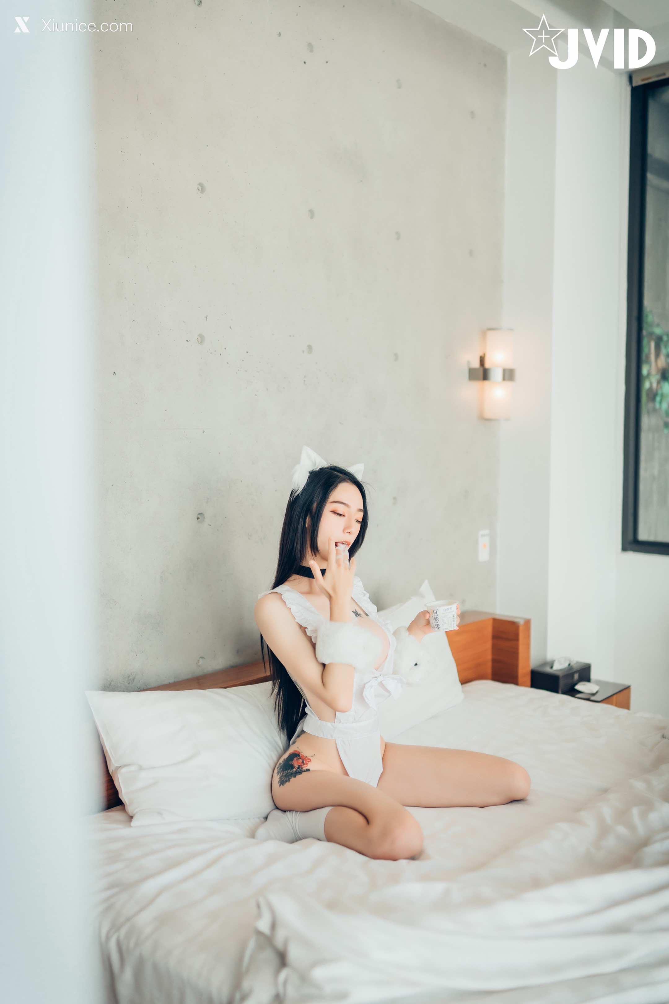 JVID – 飘飘 – 猫娘女友-全真空死库水女仆-足控-激凸透点 第38张