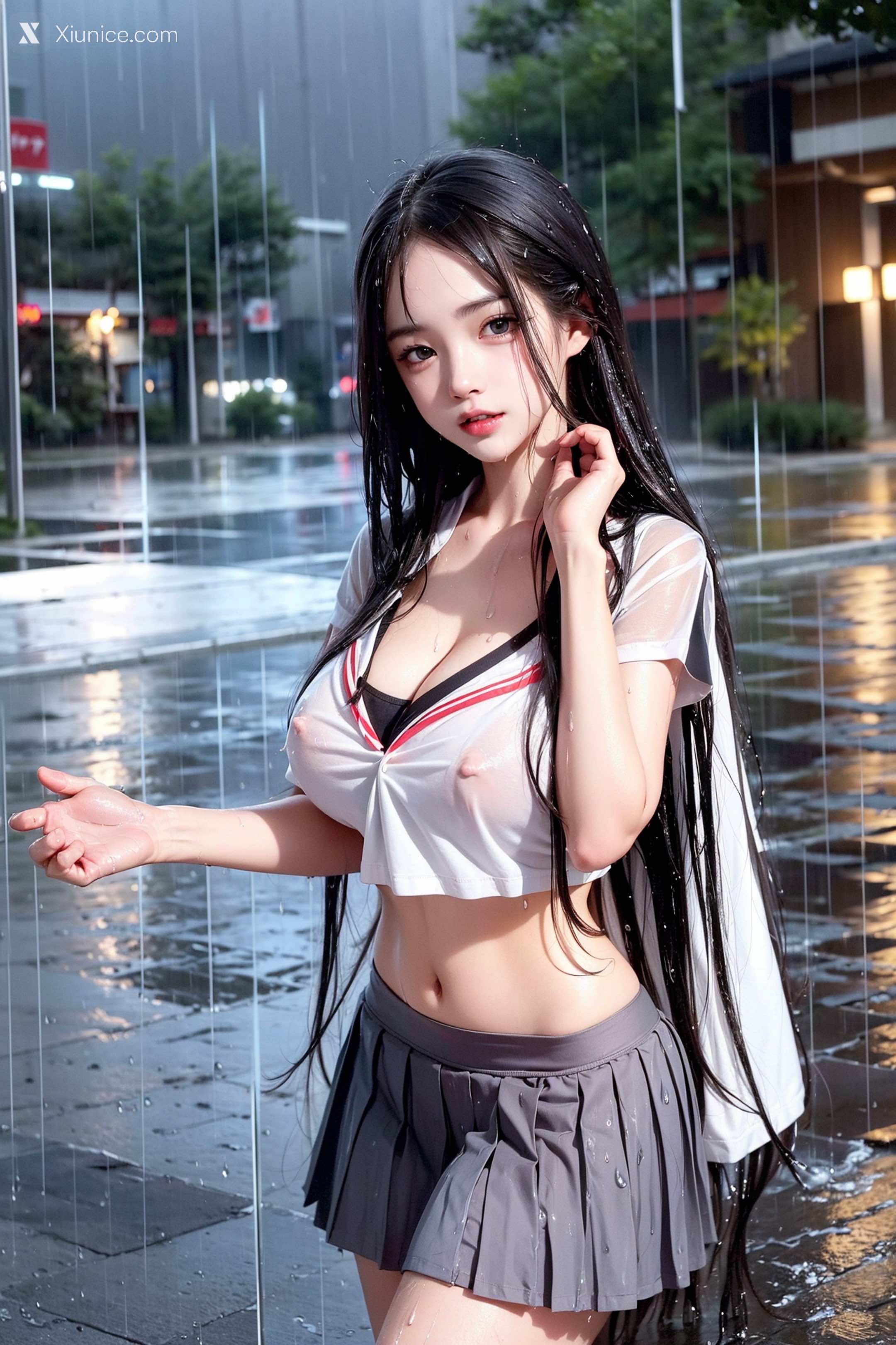 AI Girl – Pixiv.雨中少女 第24张