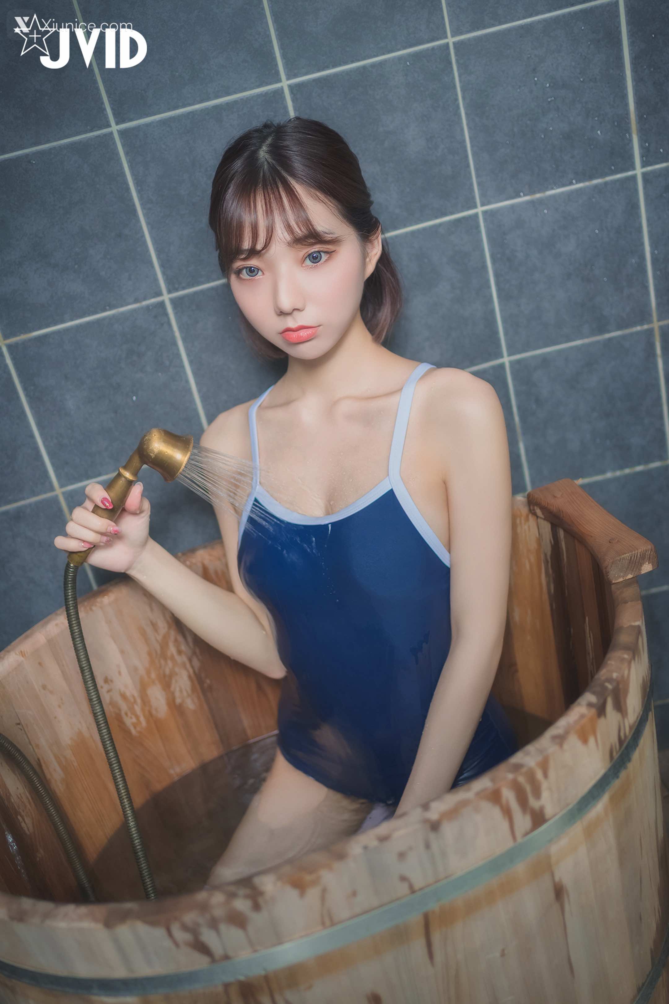 JVID – 啾啾 – 性感高校生啾啾～濕身死庫水！ 第16张