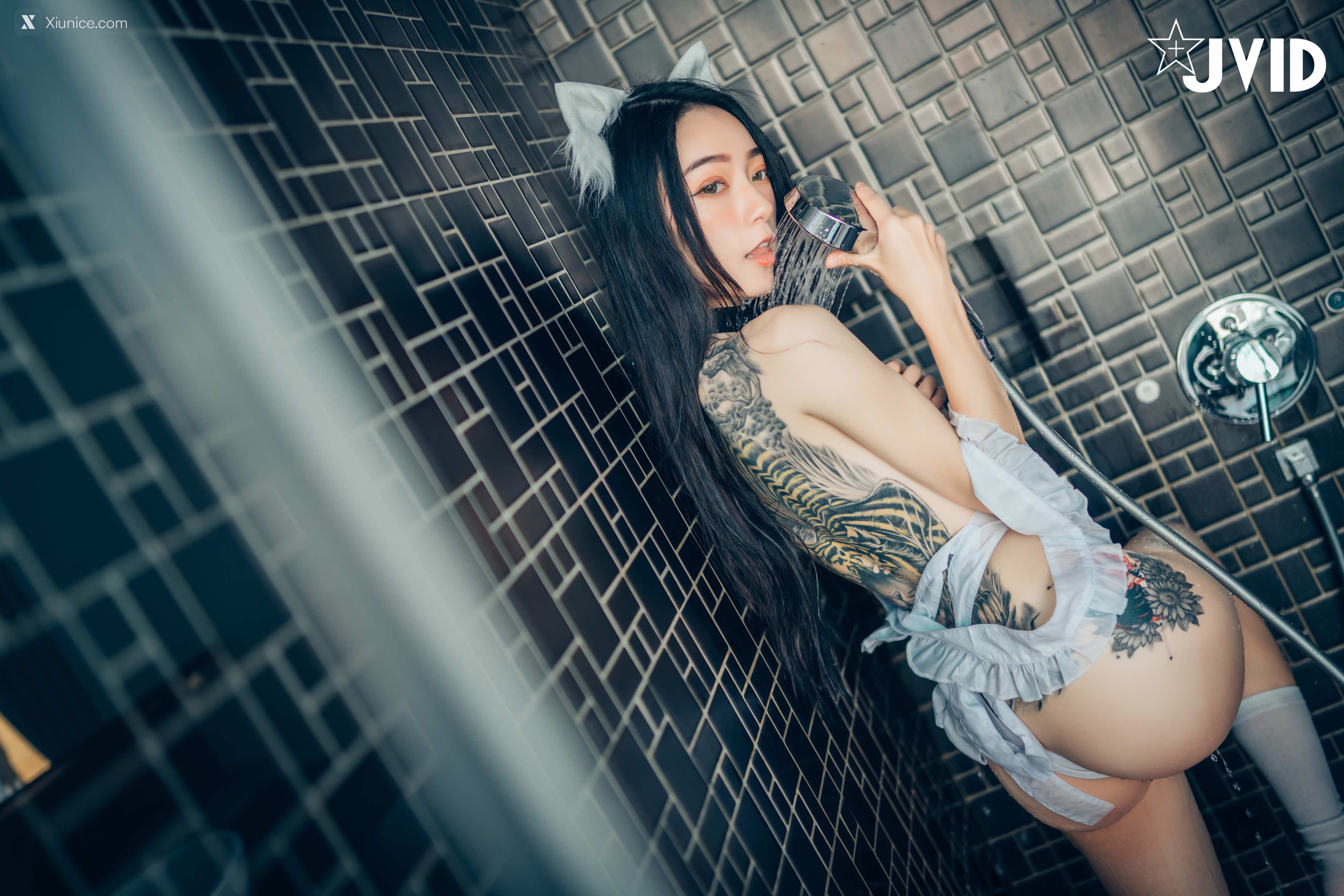 JVID – 飘飘 – 猫娘女友-全真空死库水女仆-足控-激凸透点 第9张