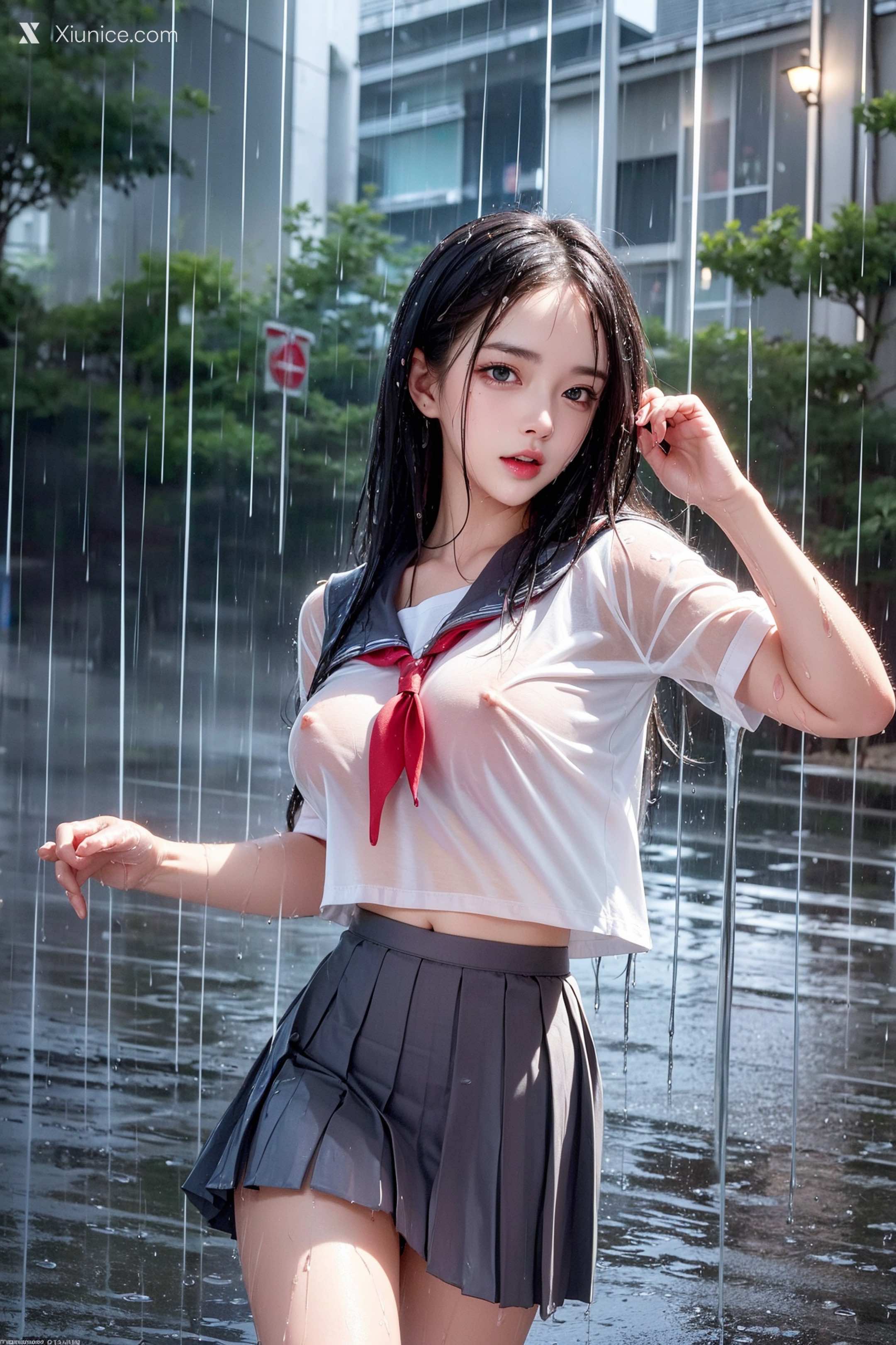 AI Girl – Pixiv.雨中少女 第32张