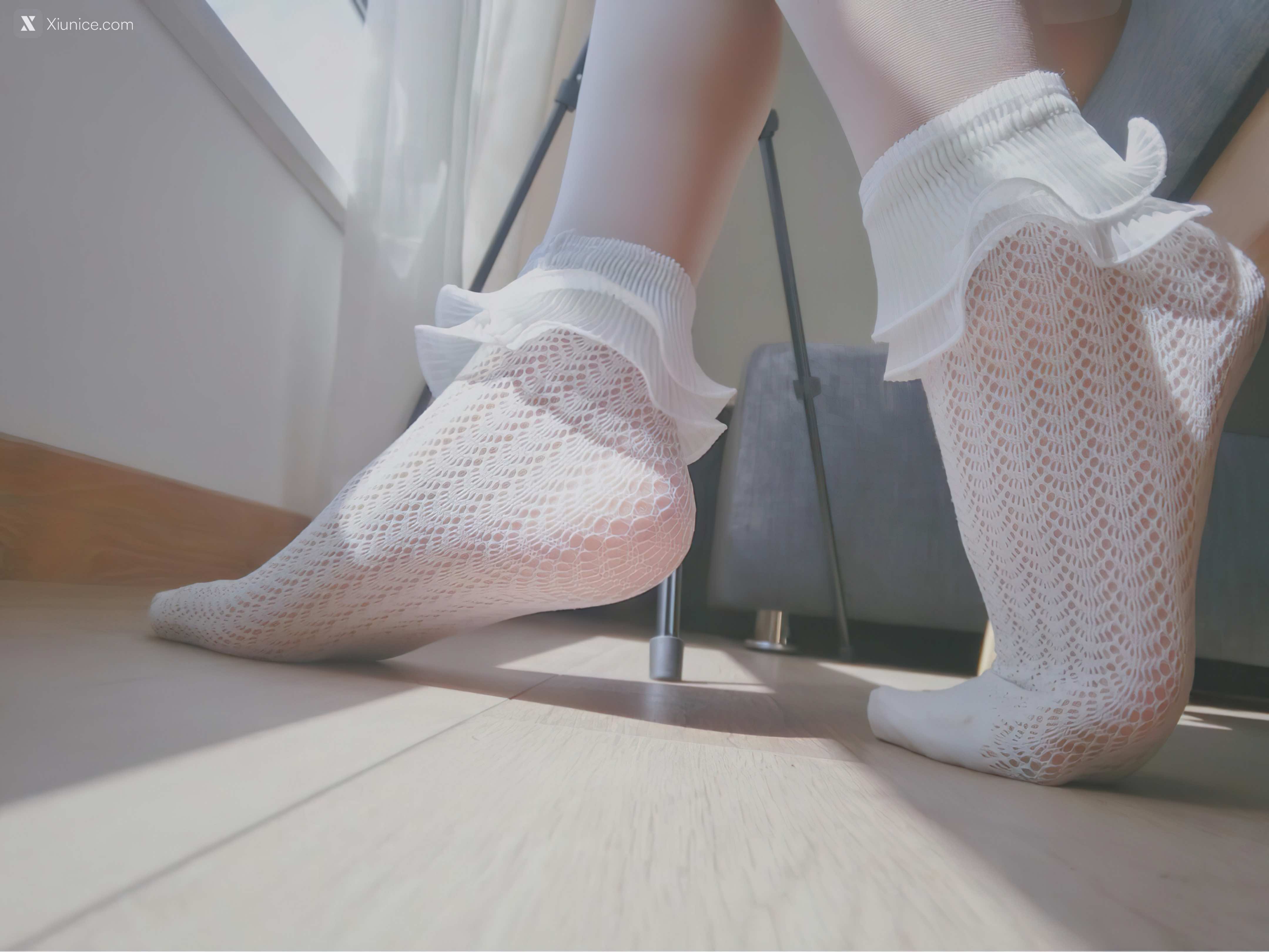 Coser@布丁大法 (Pudding Dafa) 透纱蕾丝白袜 第23张