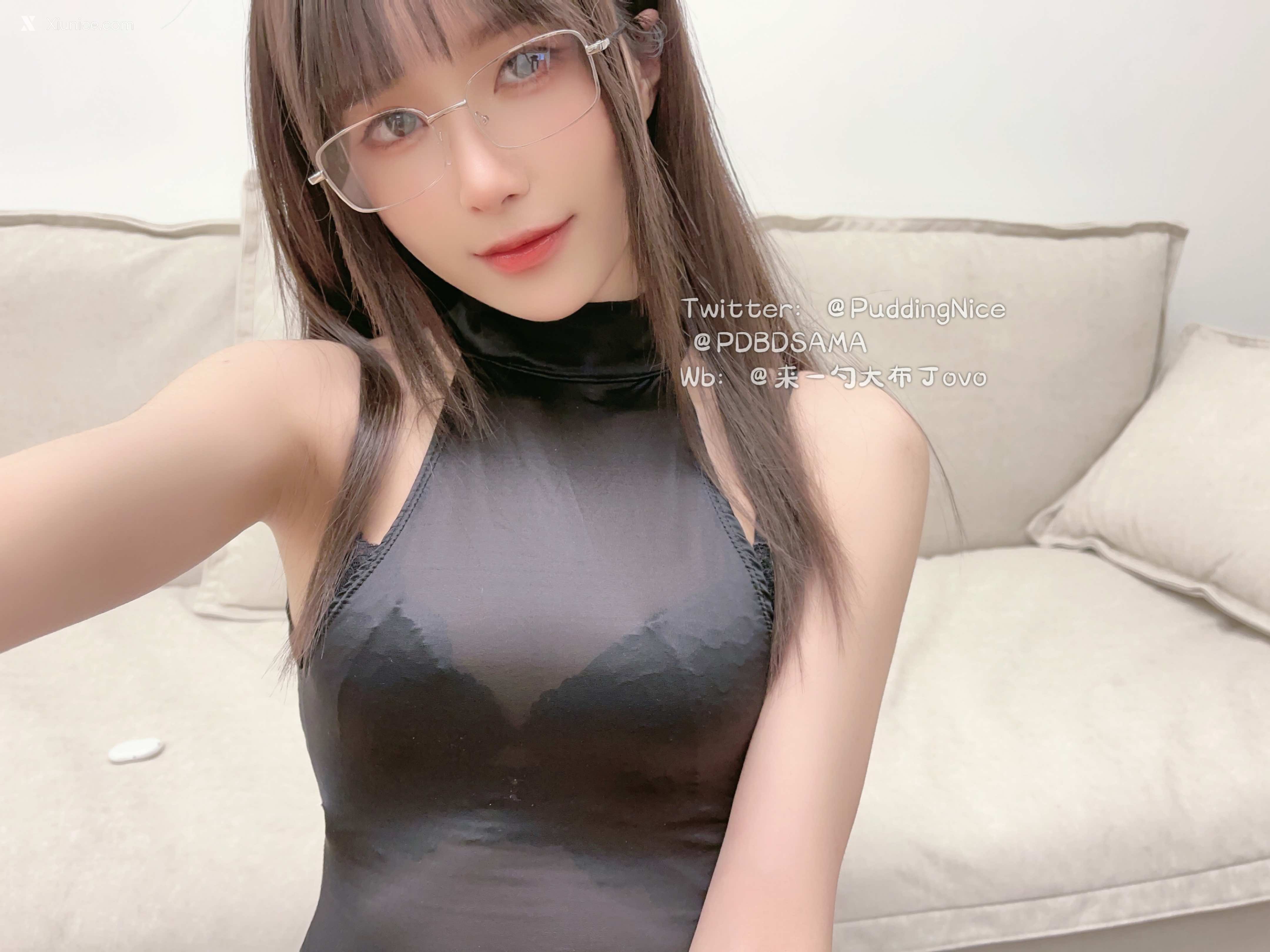 Coser@布丁大法 (Pudding Dafa) 黑色旗袍 第15张