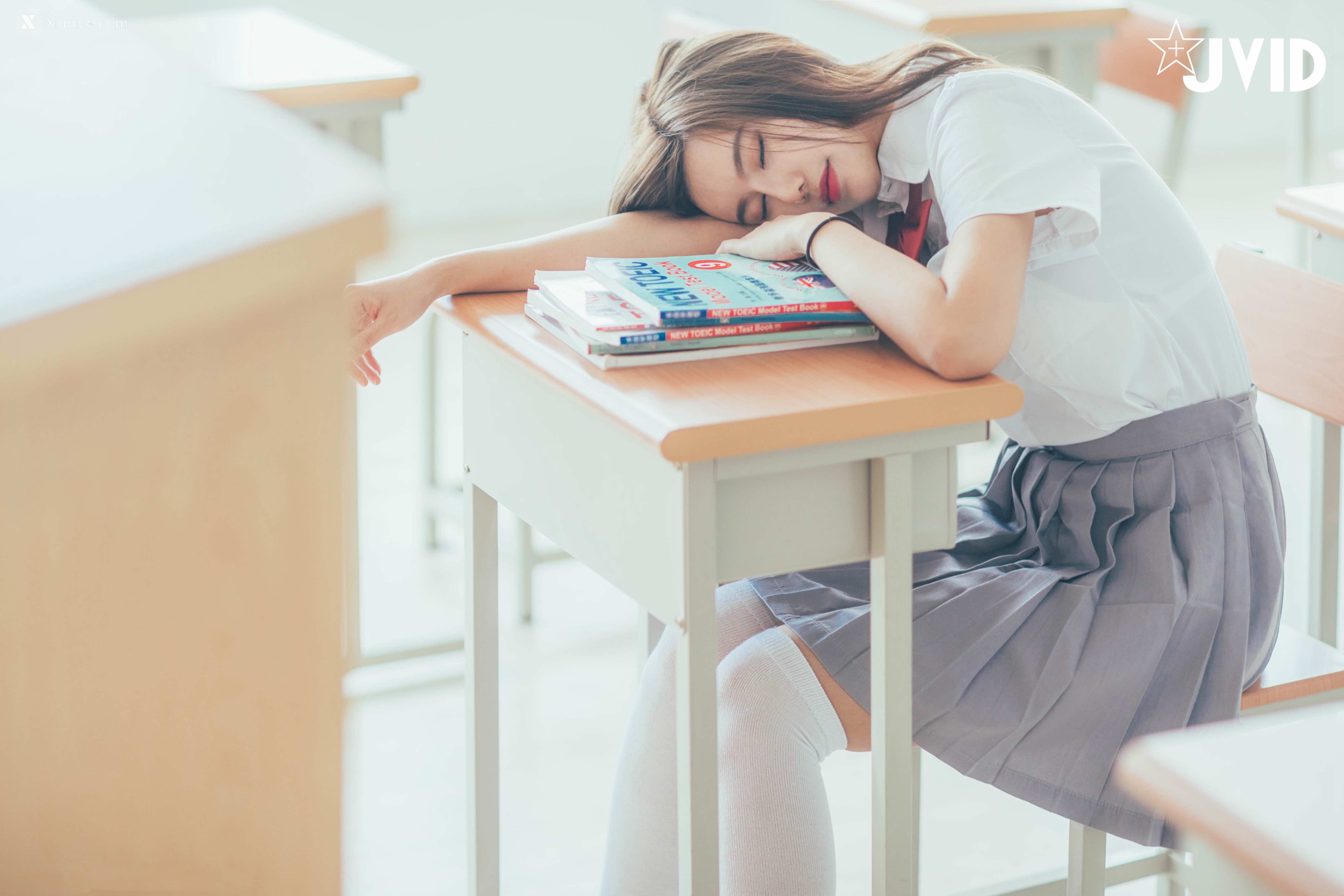 JVID – 木木森 – 直擊教室没人 放課後特别授課，美巨乳の健康教育 全裸性感誘惑 第33张