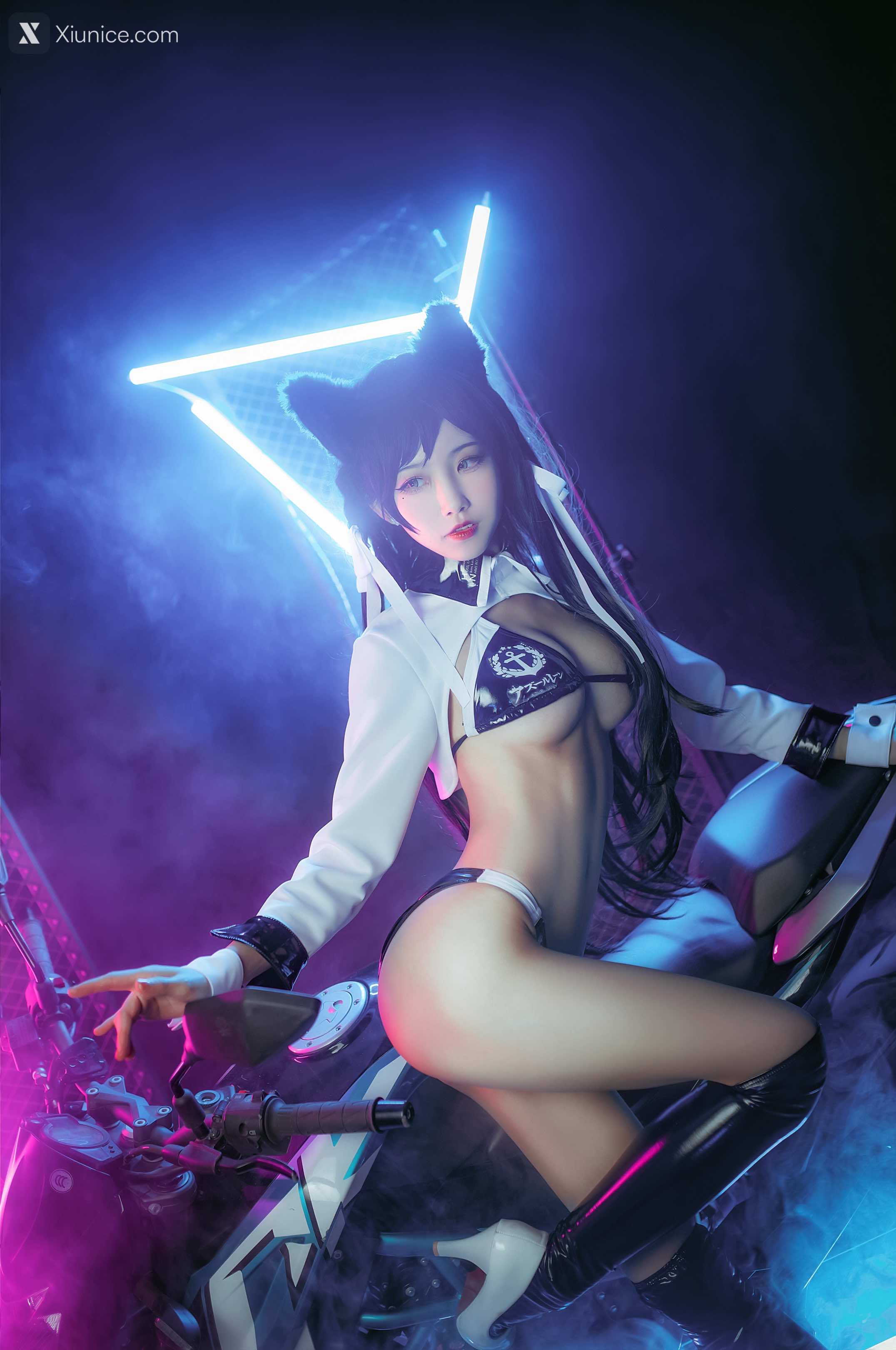 Coser@水淼Aqua – Vol.015 爱宕犬 机车 第9张