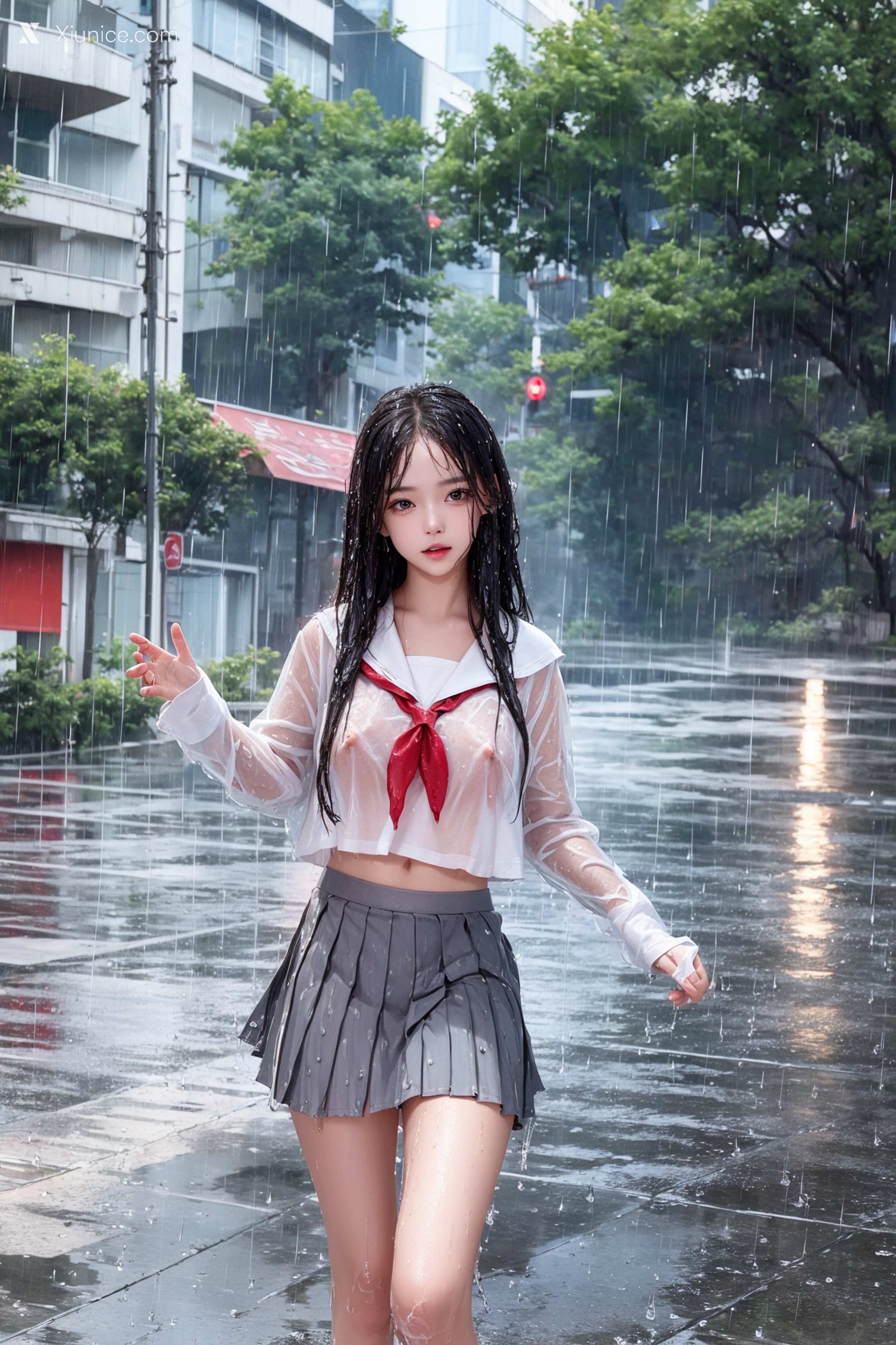 AI Girl – Pixiv.雨中少女 第40张