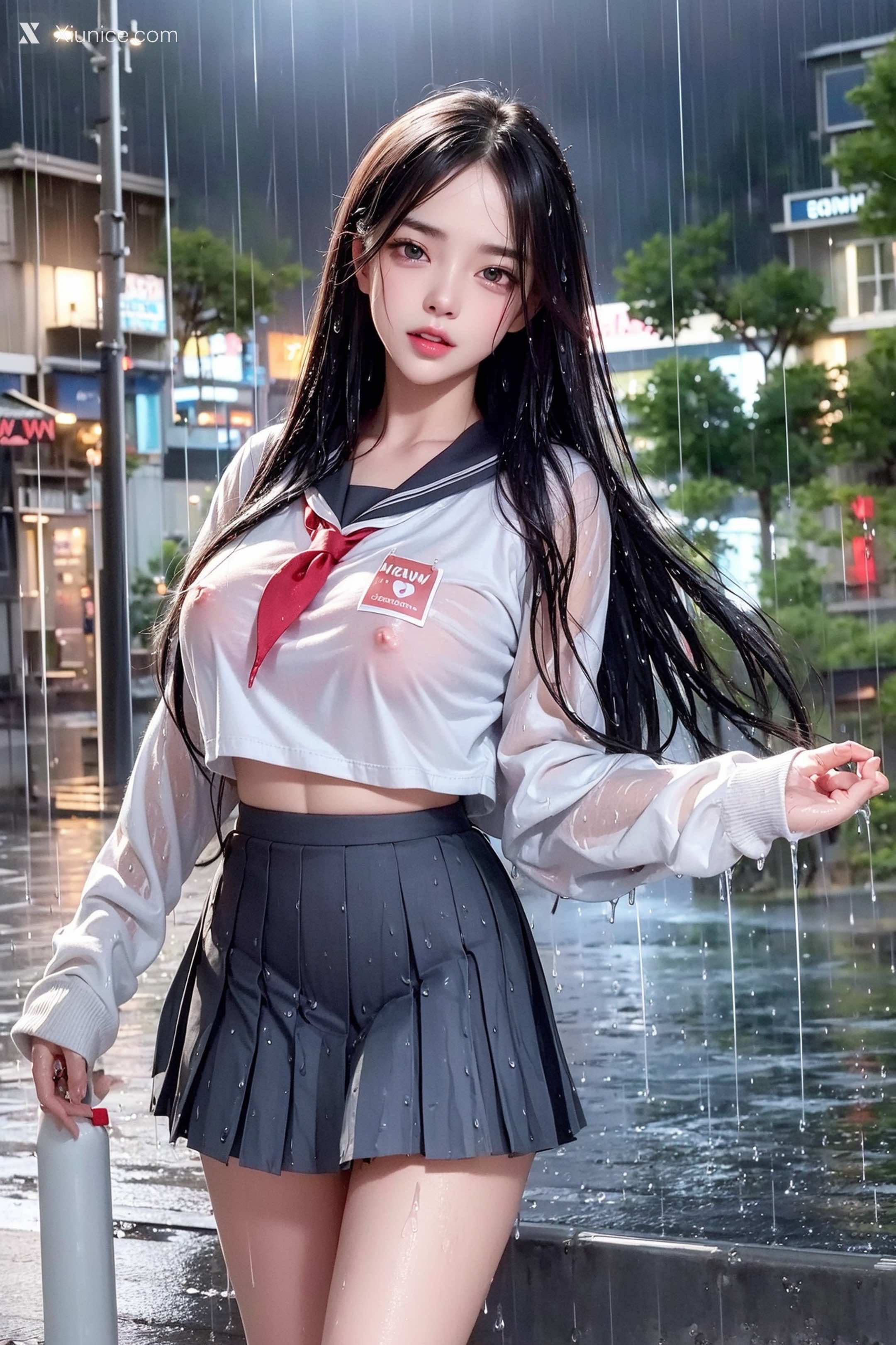 AI Girl – Pixiv.雨中少女 第30张