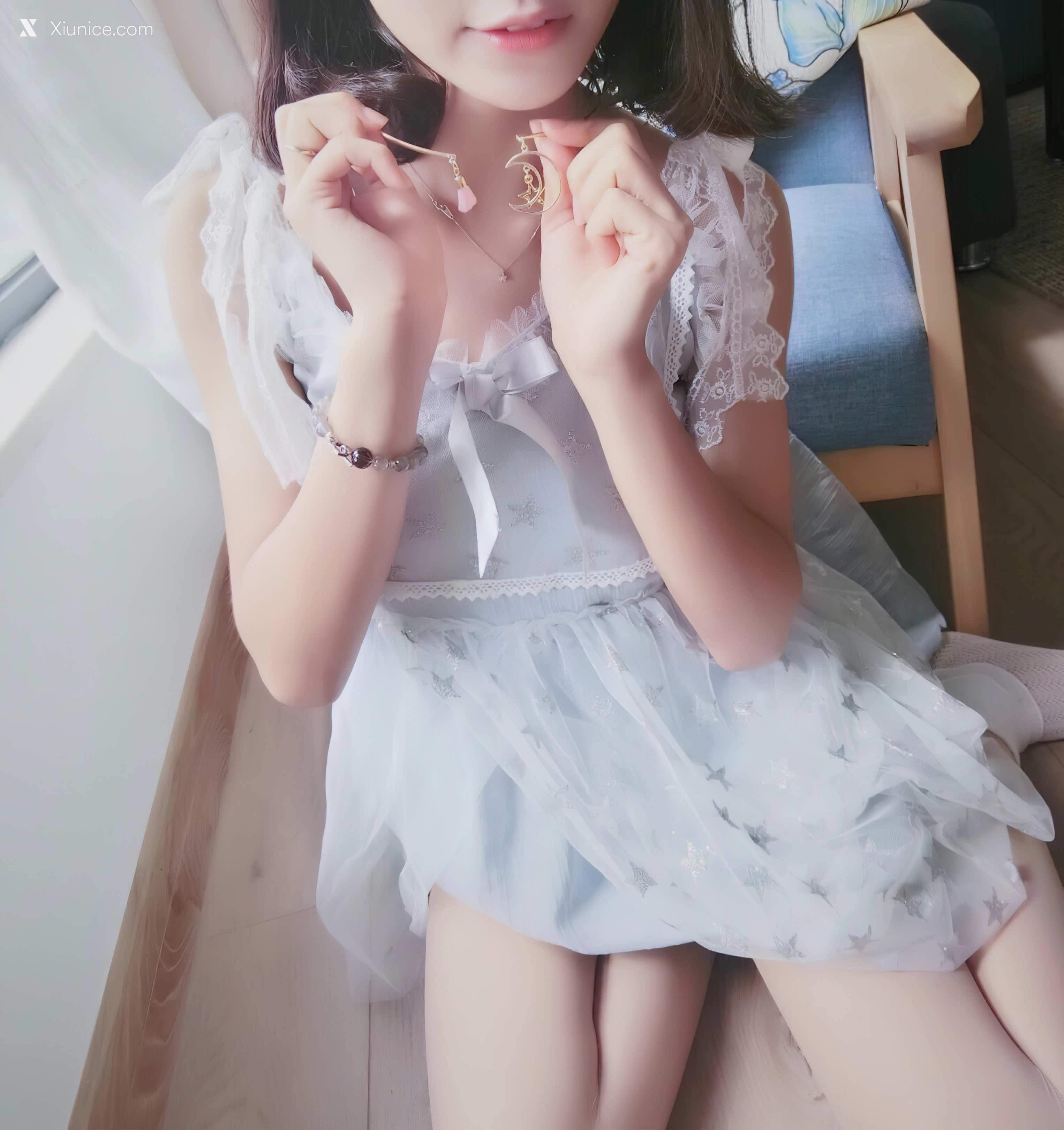 Coser@布丁大法 (Pudding Dafa) 透纱蕾丝白袜 第7张