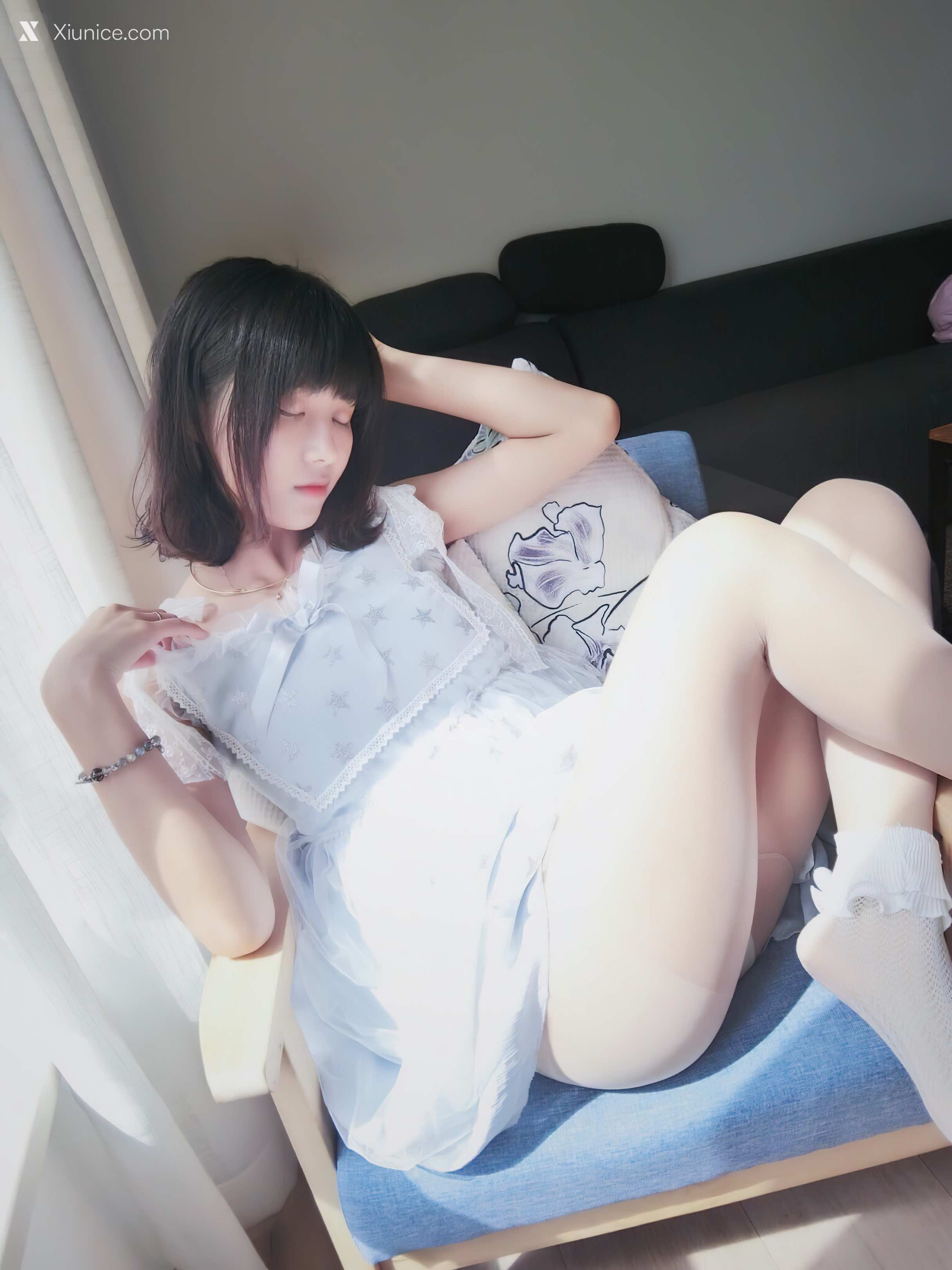 Coser@布丁大法 (Pudding Dafa) 透纱蕾丝白袜 第21张