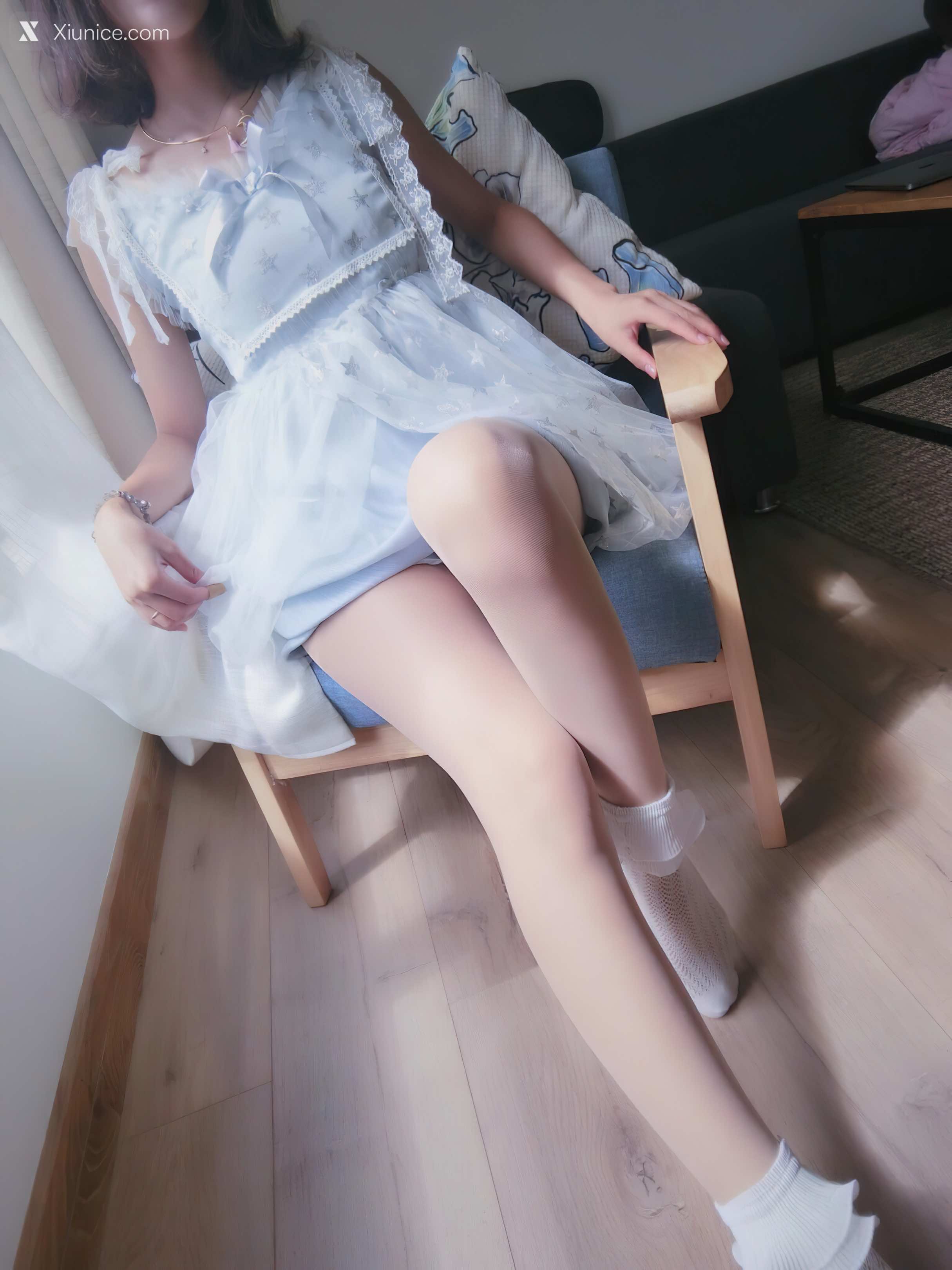 Coser@布丁大法 (Pudding Dafa) 透纱蕾丝白袜 第9张