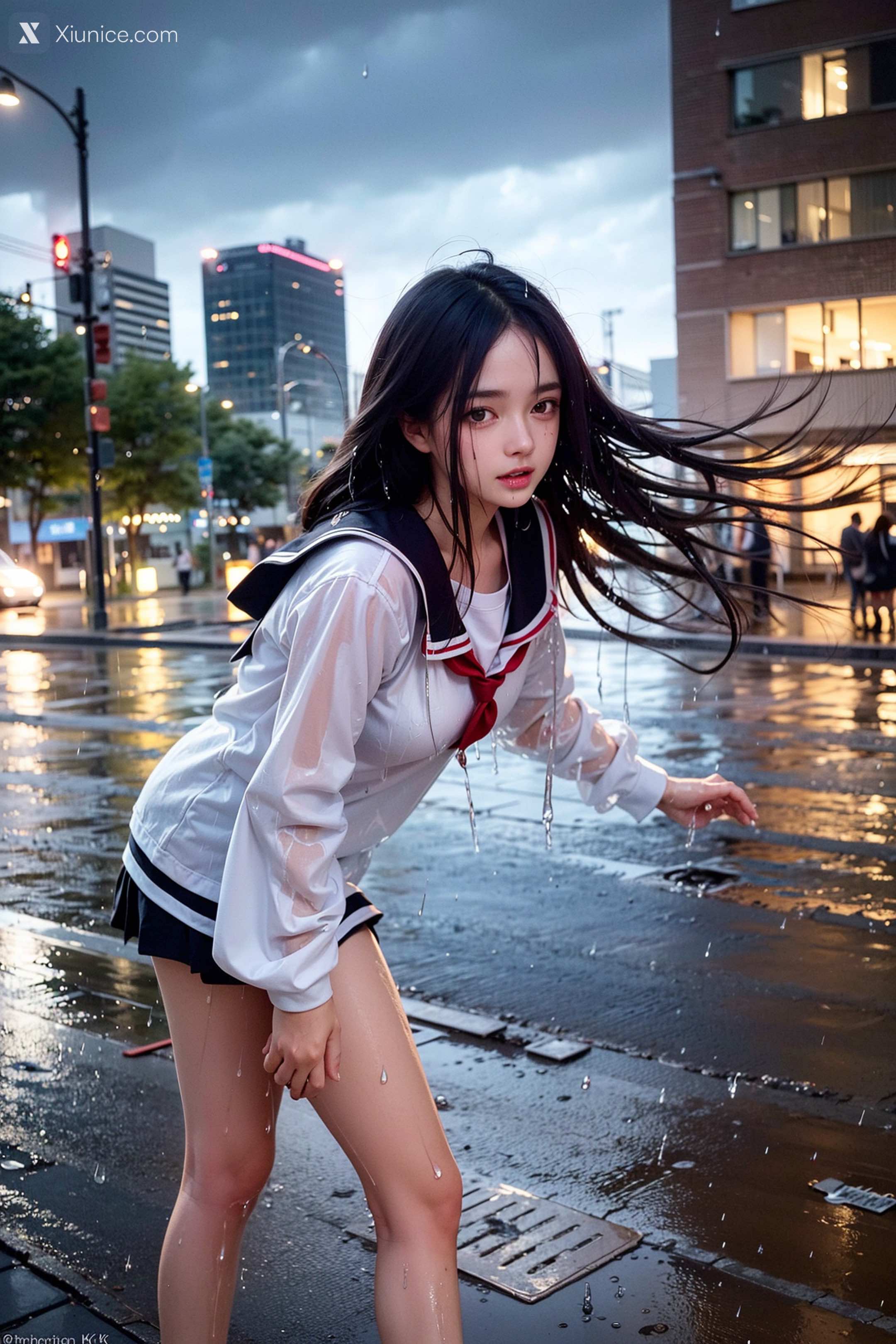 AI Girl – Pixiv.雨中少女 第12张