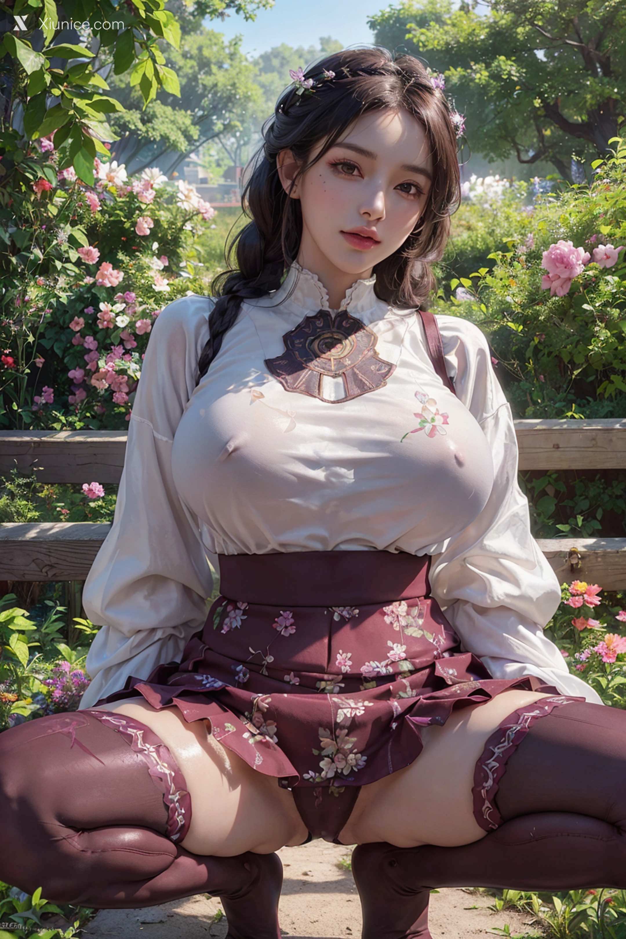 AI Girl – WAIFU8部作品合集 – flower print 第10张