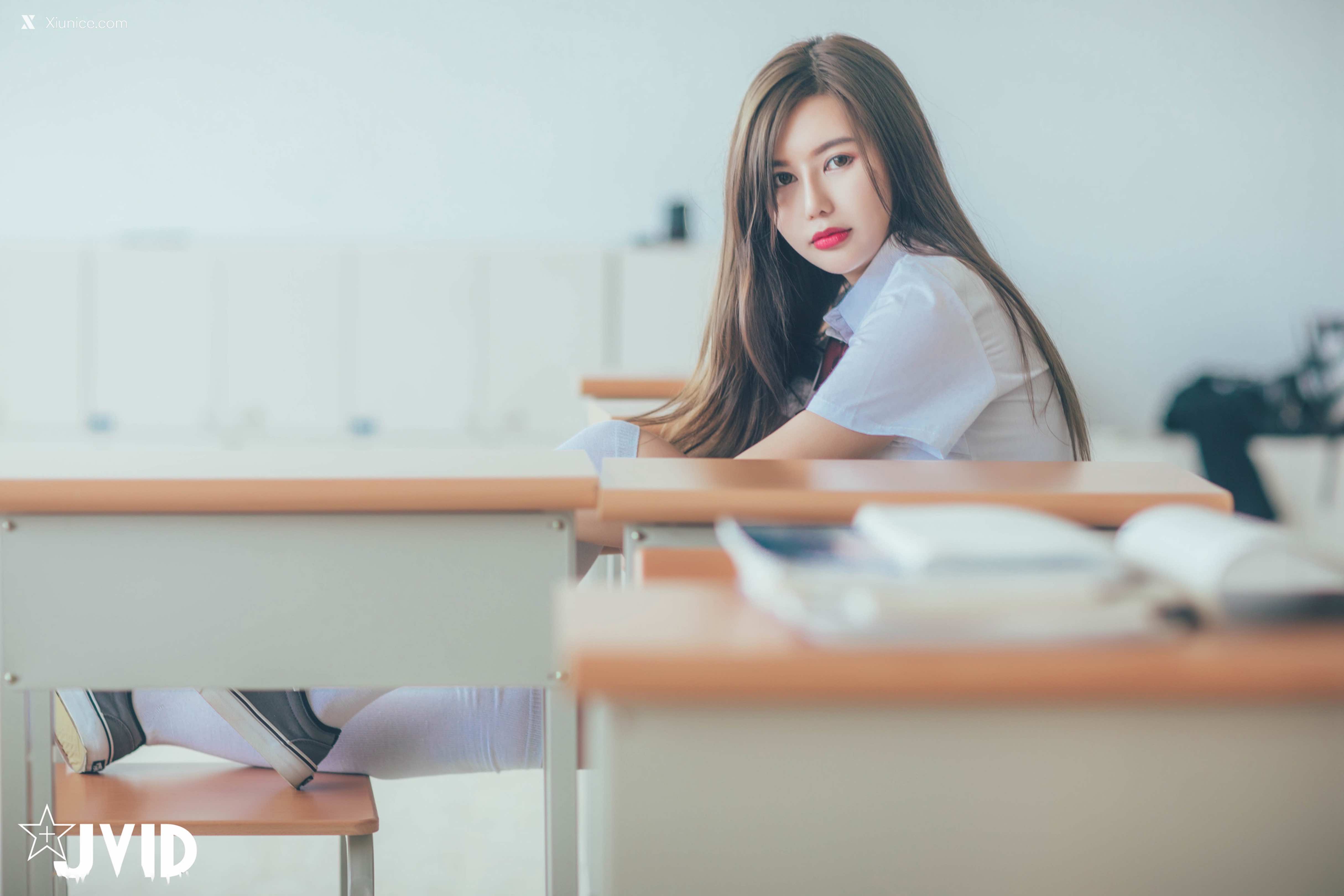 JVID – 木木森 – 直擊教室没人 放課後特别授課，美巨乳の健康教育 全裸性感誘惑 第102张