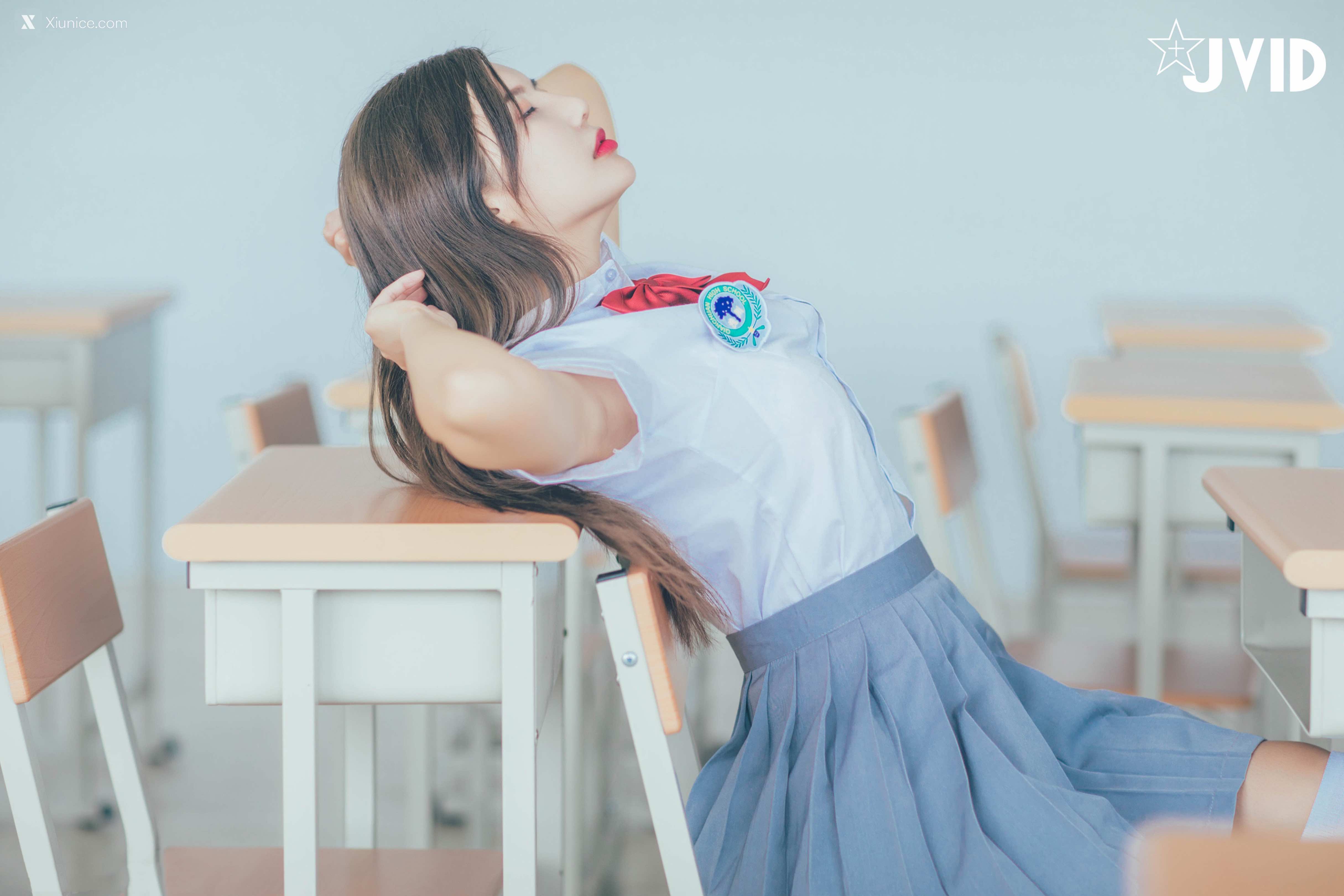 JVID – 木木森 – 直擊教室没人 放課後特别授課，美巨乳の健康教育 全裸性感誘惑 第68张