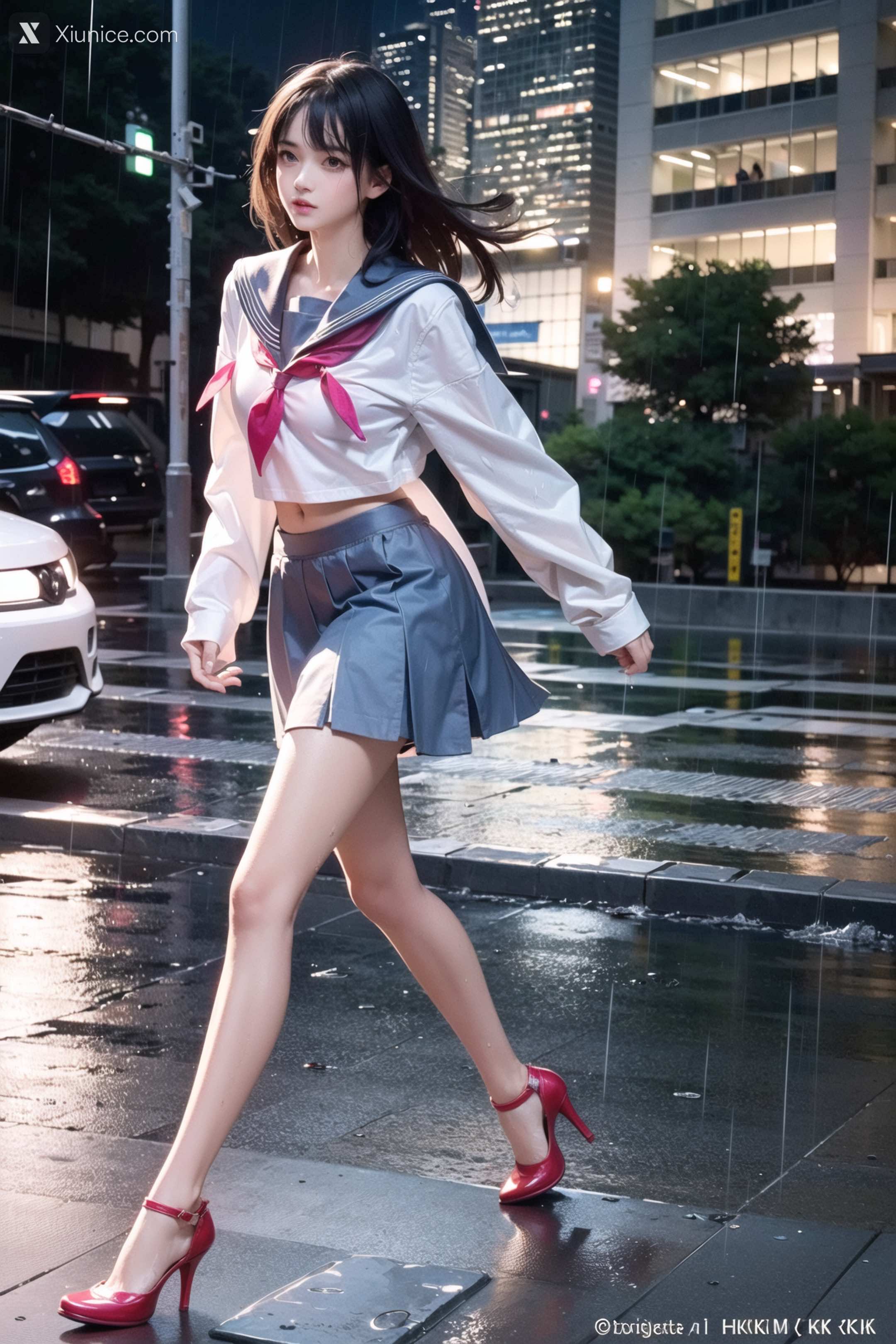 AI Girl – Pixiv.雨中少女 第2张