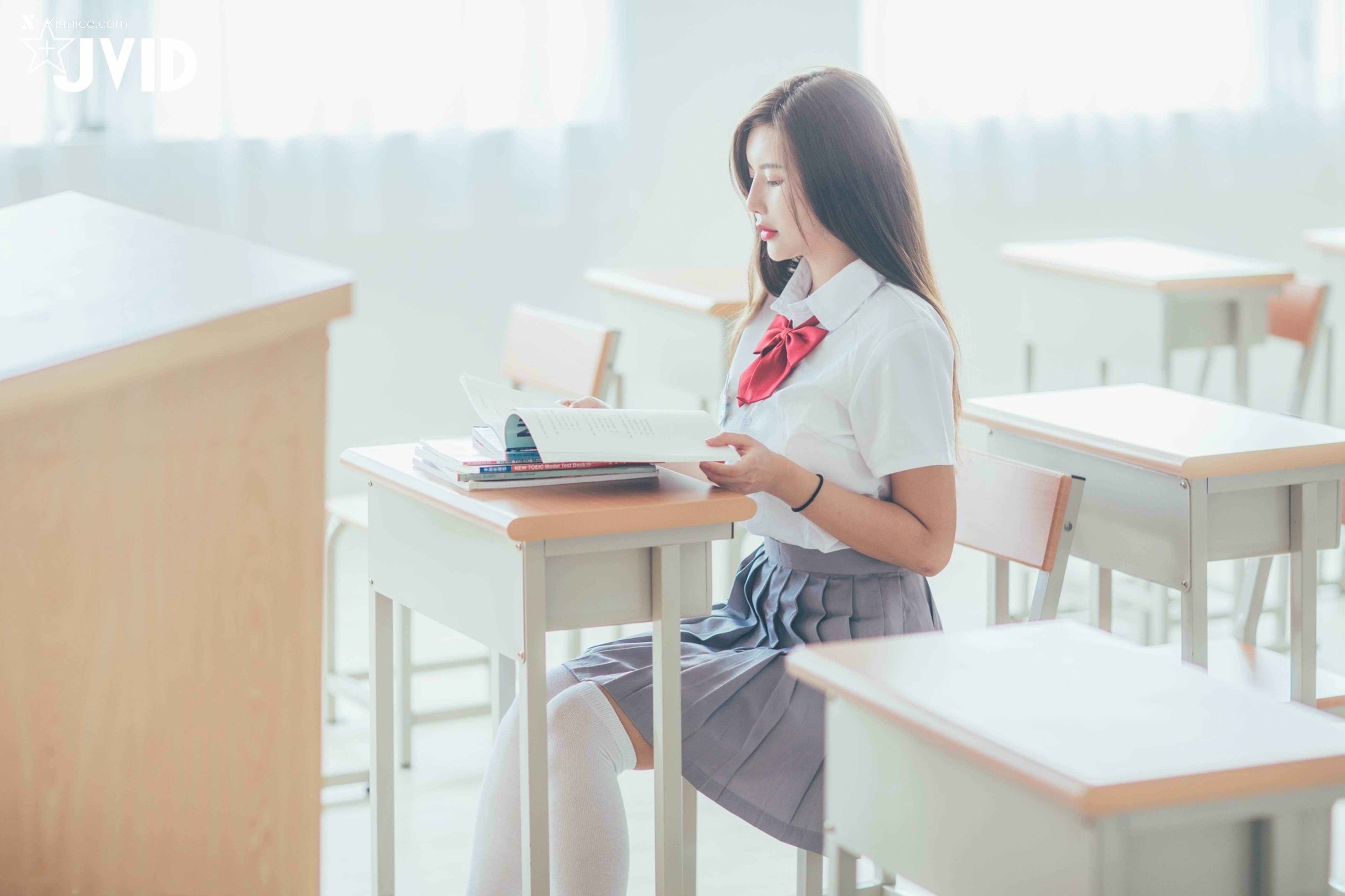 JVID – 木木森 – 直擊教室没人 放課後特别授課，美巨乳の健康教育 全裸性感誘惑 第54张